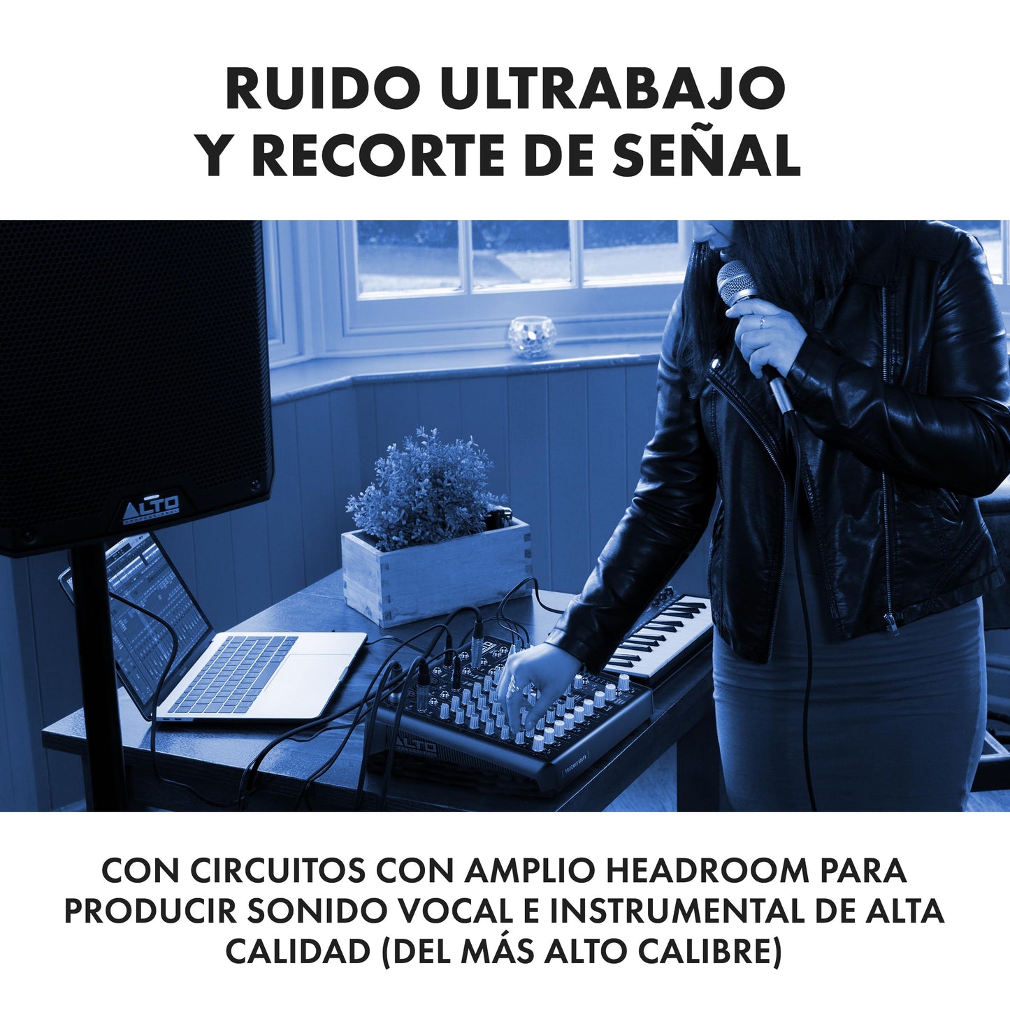 Mezcladora de Audio ALTO TrueMix 800FX Bluetooth para Podcasts y Grabación