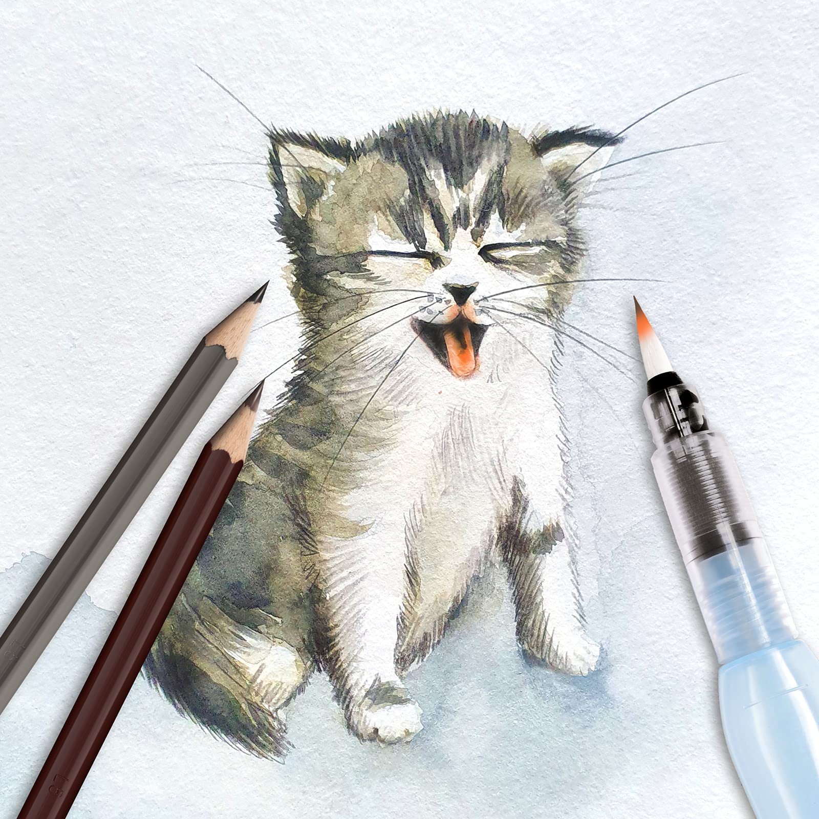 Lapices de Colores Acuareleables 2 en 1 Pentel 12 U-CB9-12-EST