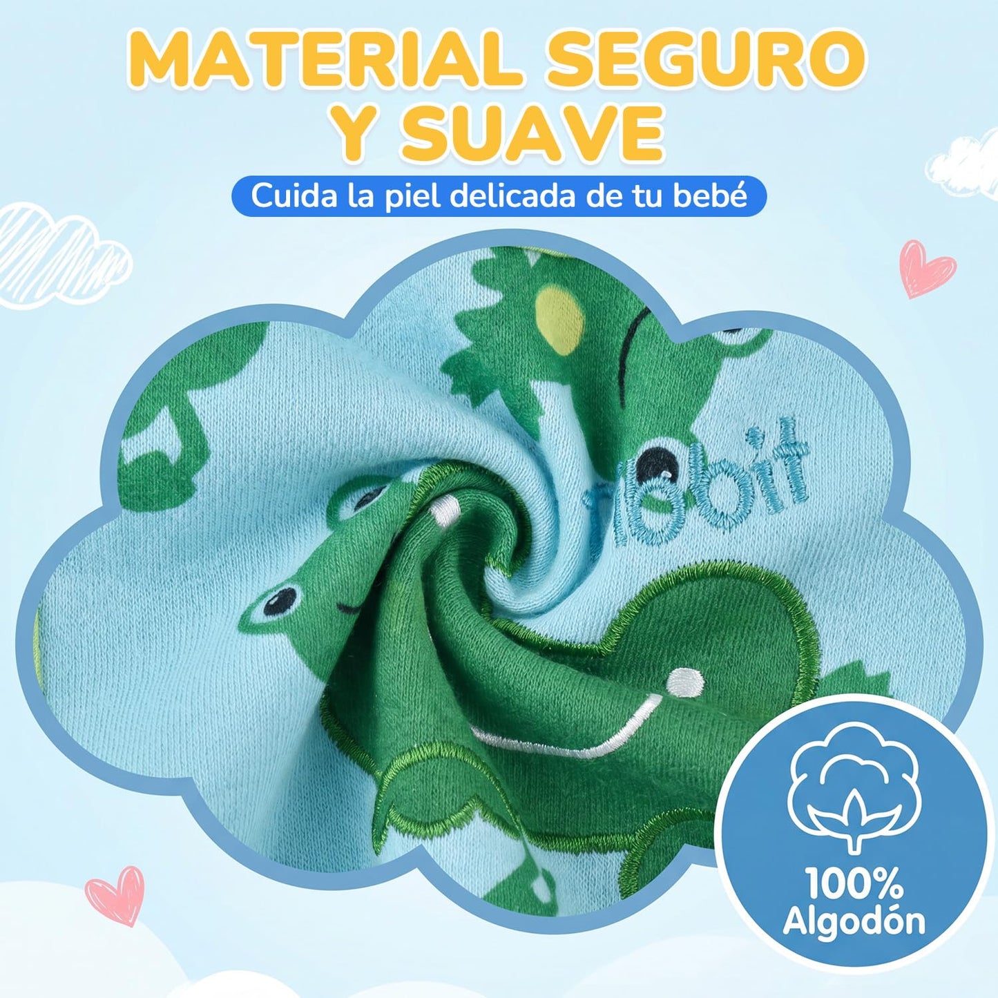Pack de 12 Baberos para Bebé, Baberos para Comer con Estampado de Animales, Protectores contra Babeo y Comida, Suaves y Absorbentes, Ajustables para Niños y Niñas, Regalo de Baby Shower