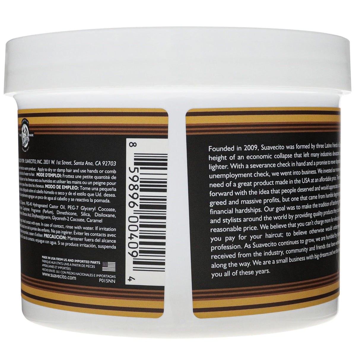 Suavecito Pomade Firme Cera Para Cabello de Fijacion Media Brillo Medio 65g Todo Tipo de Cabello Firme (907 g (Paquete de 1))