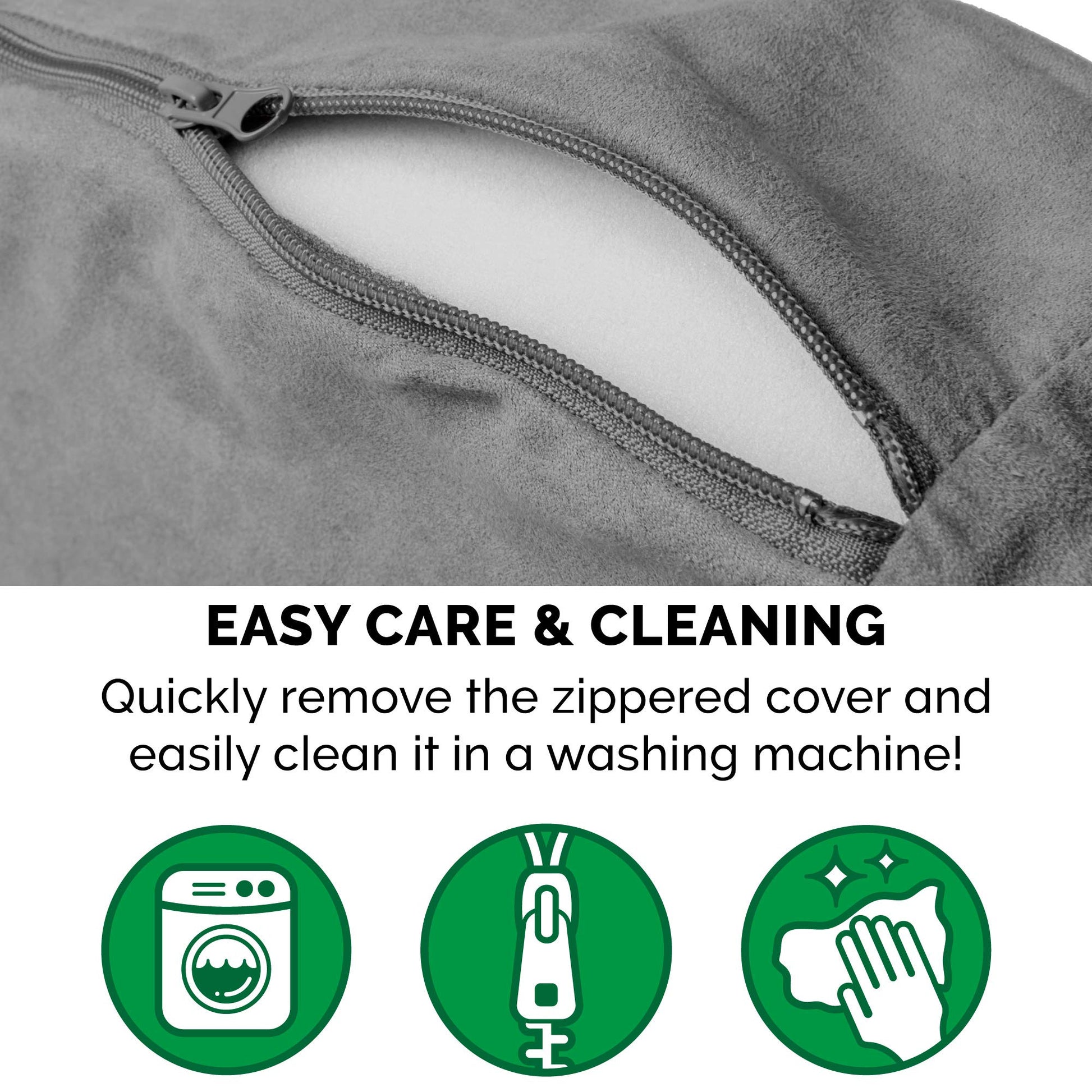 Furhaven Cama para Mascotas para Perros y Gatos, Manta de Sherpa y Gamuza, Cama ortopédica Redonda para Perros, Funda extraíble Lavable a máquina, Gris, 26 Pulgadas