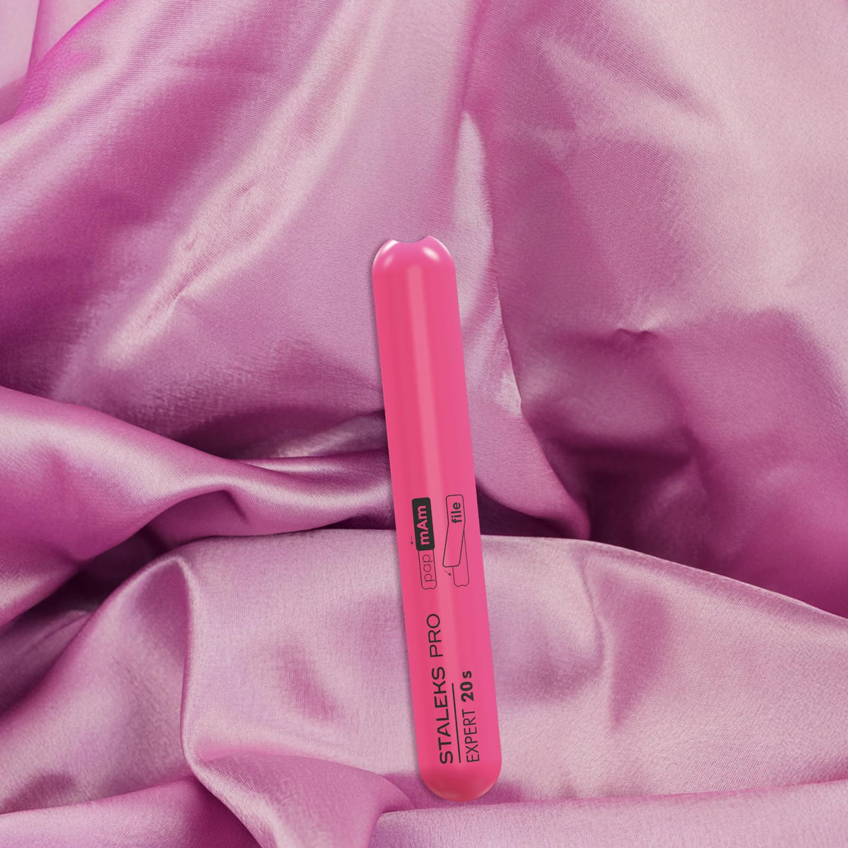 Staleks Lima de Uñas de Plástico Inclinada, Recta (Base) Spbe-20S, Rosa