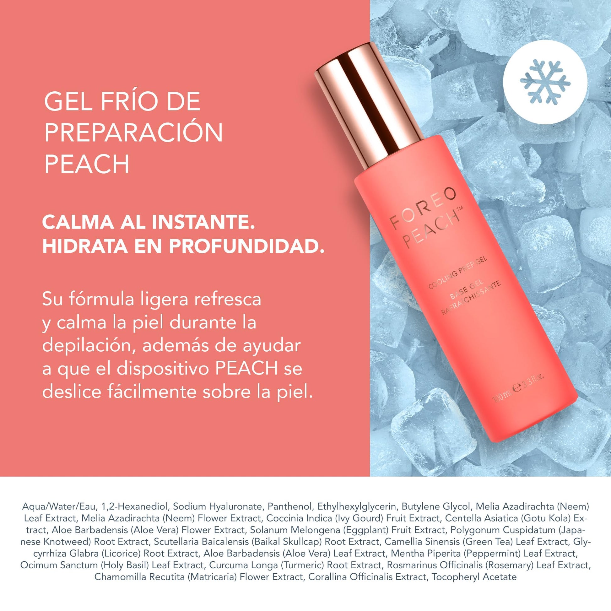 FOREO PEACH 2 – Depiladora luz pulsada IPL rostro y cuerpo – Tecnología láser depilación en casa – Incluye gel refrescante conductor preparación piel – Con enfriamiento y escudo silicona