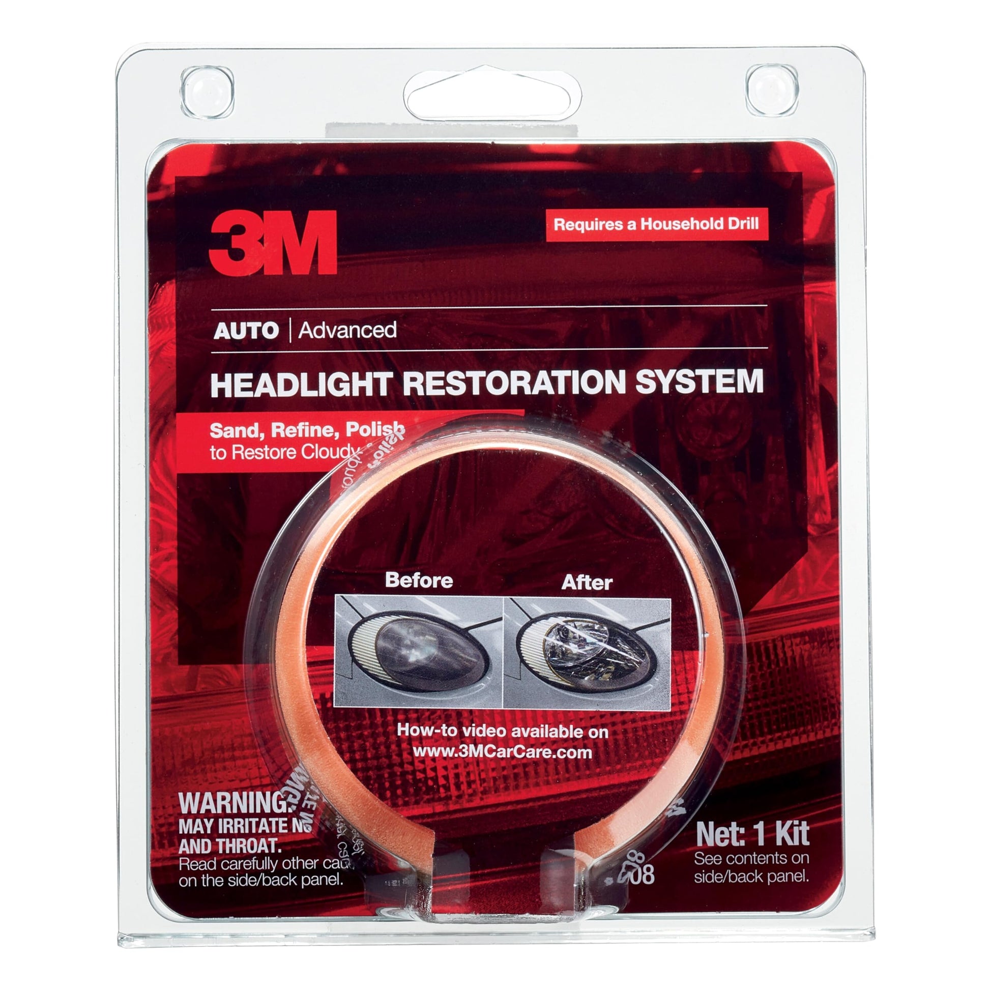 Kit Restaurador de Faros 3M Auto Advanced 14pz