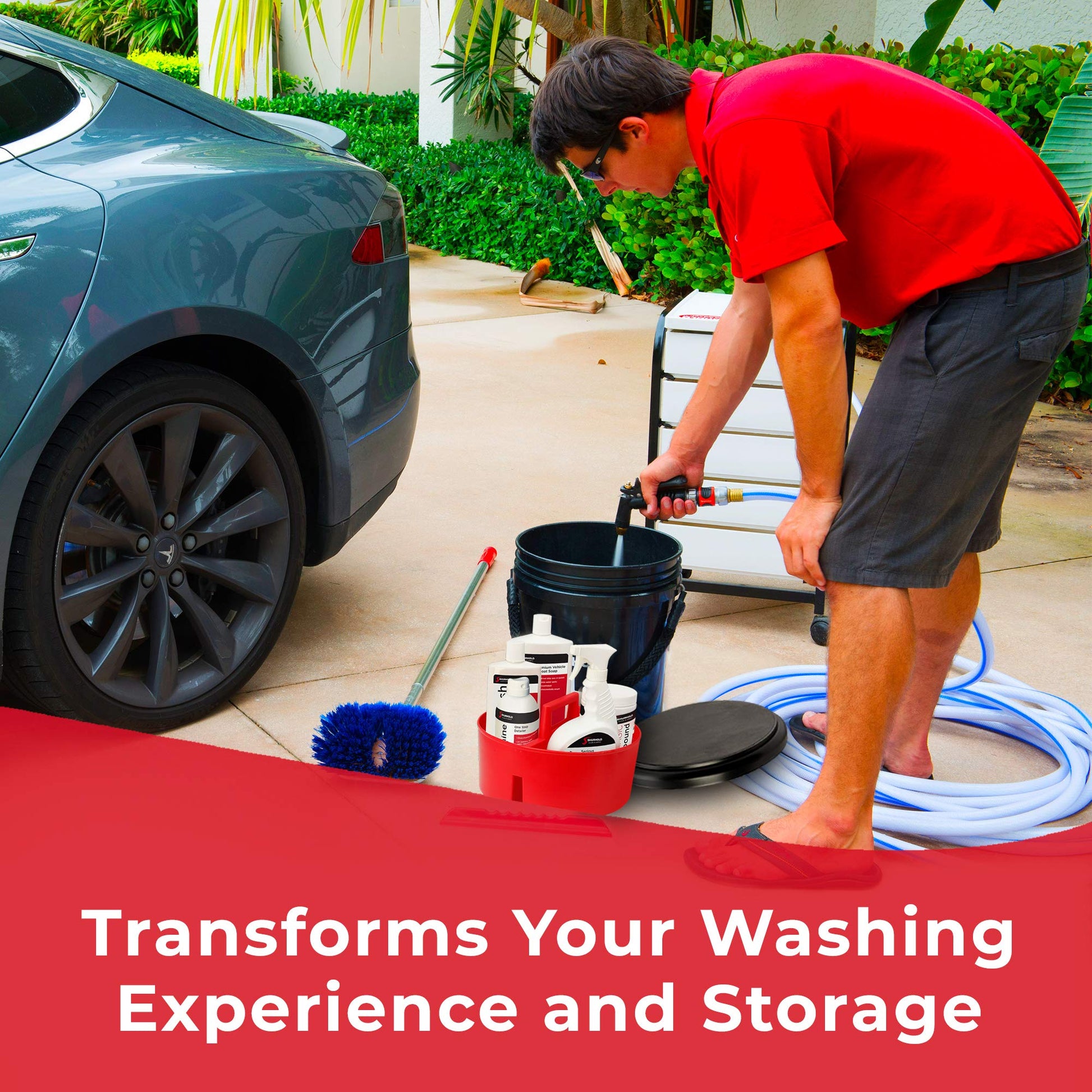 Kit de Cubeta Multiuso Shurhold Negro De Lujo de 19 Litros