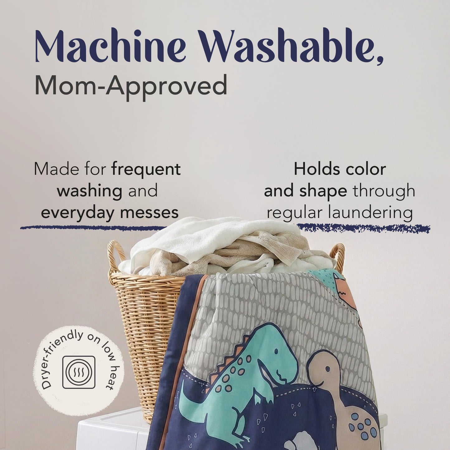 Hōmistry - Juego de ropa de cama para cuna de 3 piezas para niños - Edredón reversible, sábana bajera, falda de cuna - Juego de ropa de cama para cuna de bebé de microfibra suave, transpirable y