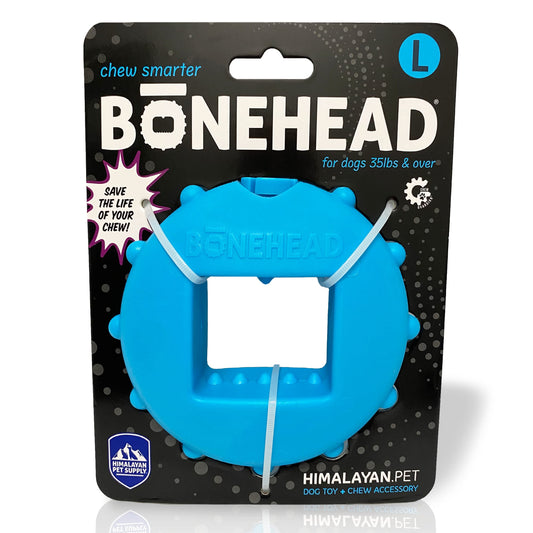 Himalayan Dog Chew Bonehead - Soporte grande para masticar perros asegura masticables para perros, masticar más inteligente y más tiempo, estimula a tu perro, sostiene masticables de yak con cierre de