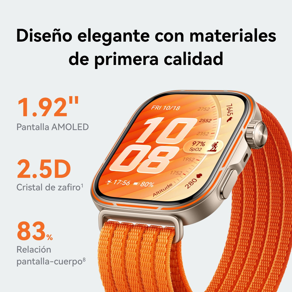 Smartwatch Huawei Watch FIT 5 Pro Negro con GPS y ECG