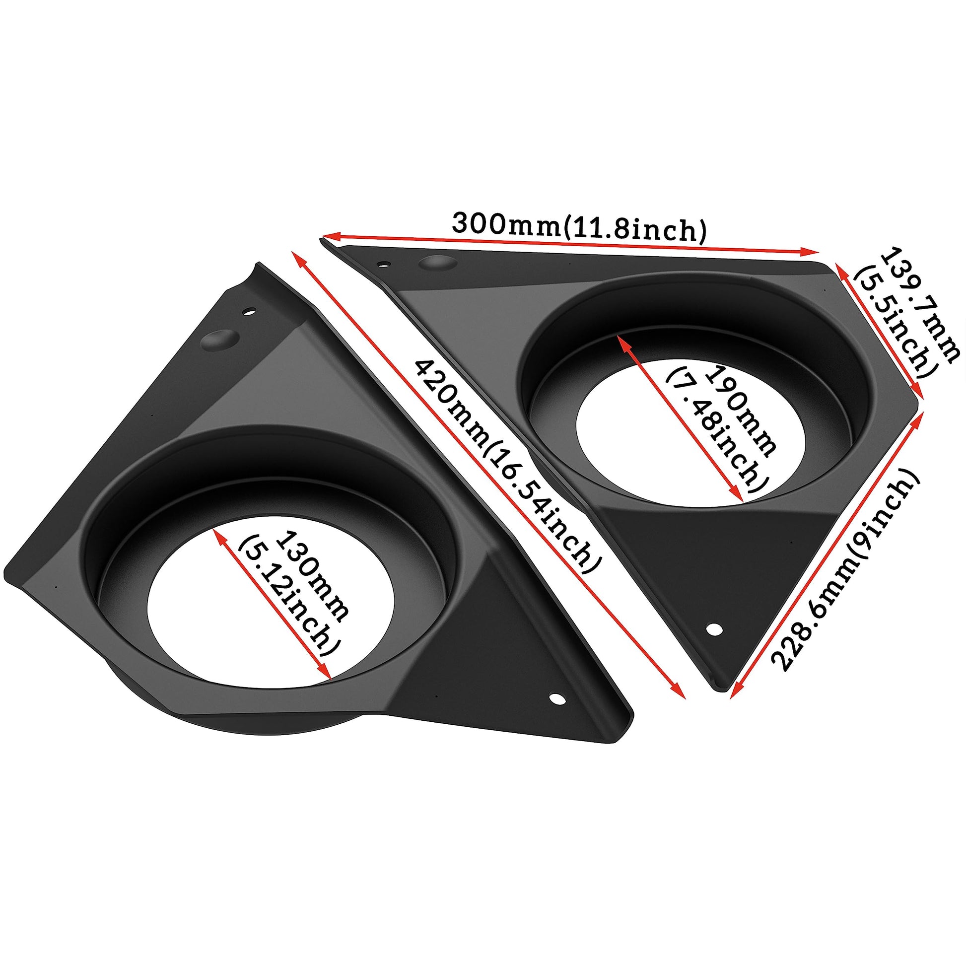 SAUTVS - Altavoces para puerta frontal de 6.5 pulgadas para RZR XP 1000 S 900 ACE 570 900 2014-2023, impermeable, a prueba de polvo, para puerta frontal de 6.5 pulgadas, paneles de accesorios (un par)