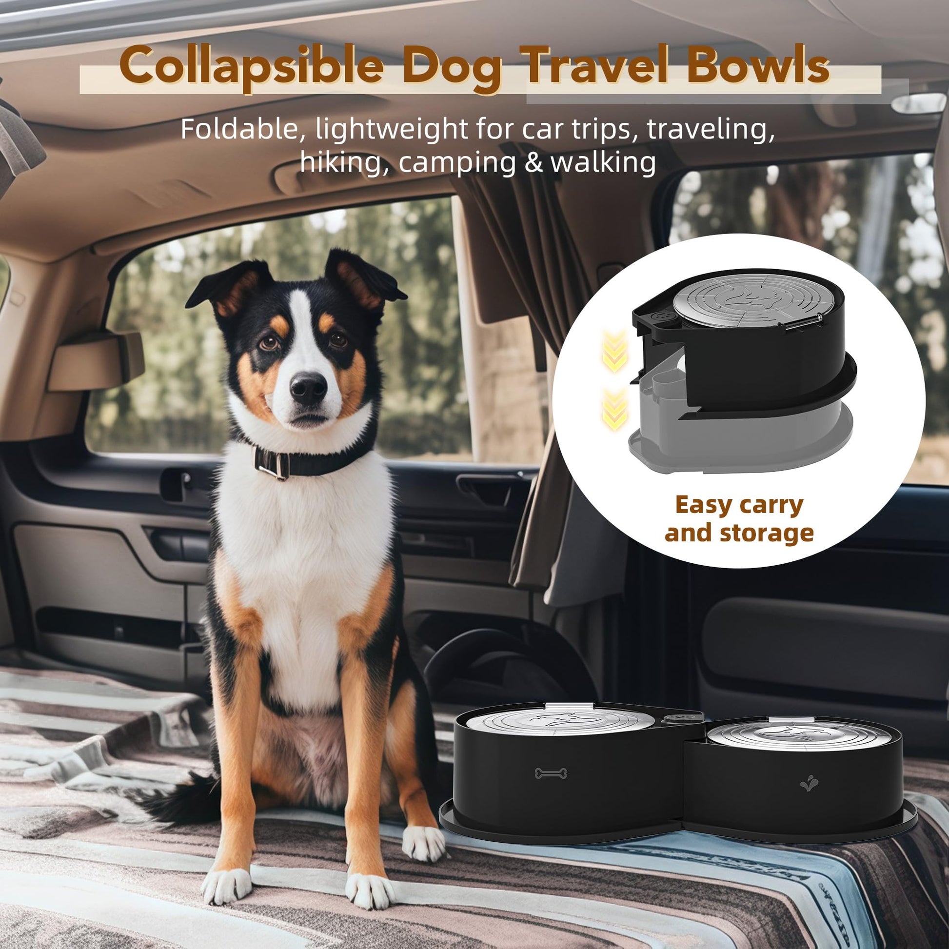 Cuencos de Acero Inoxidable Newget Plateados de Gran Capacidad con Tapas para Mascotas