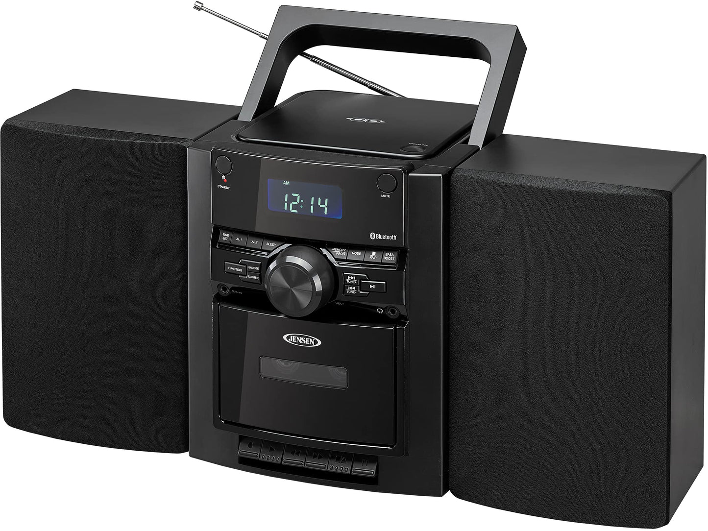 Jensen® - Sistema de música de CD estéreo portátil con Casete y Radio Digital Am/FM