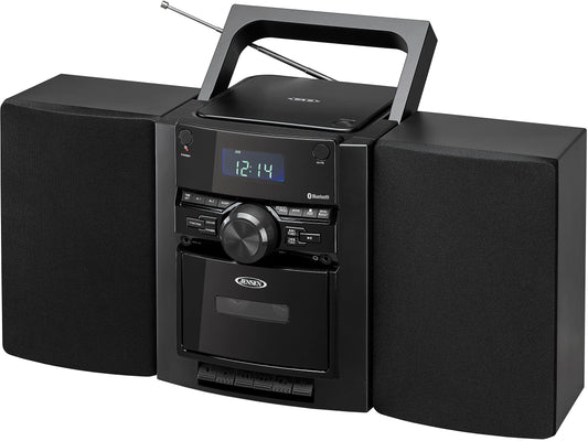 Jensen® - Sistema de música de CD estéreo portátil con Casete y Radio Digital Am/FM