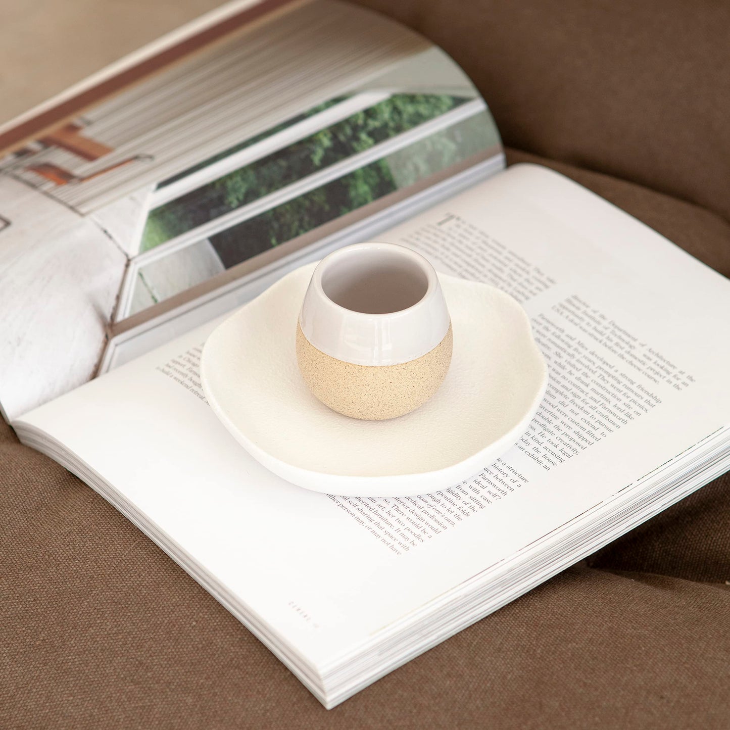 Amarcado Juego de Tazas de Café Expreso de Cerámica - 4 Unidades de 2.8 Onzas - Para Nespresso - Vasos y Accesorios de Café
