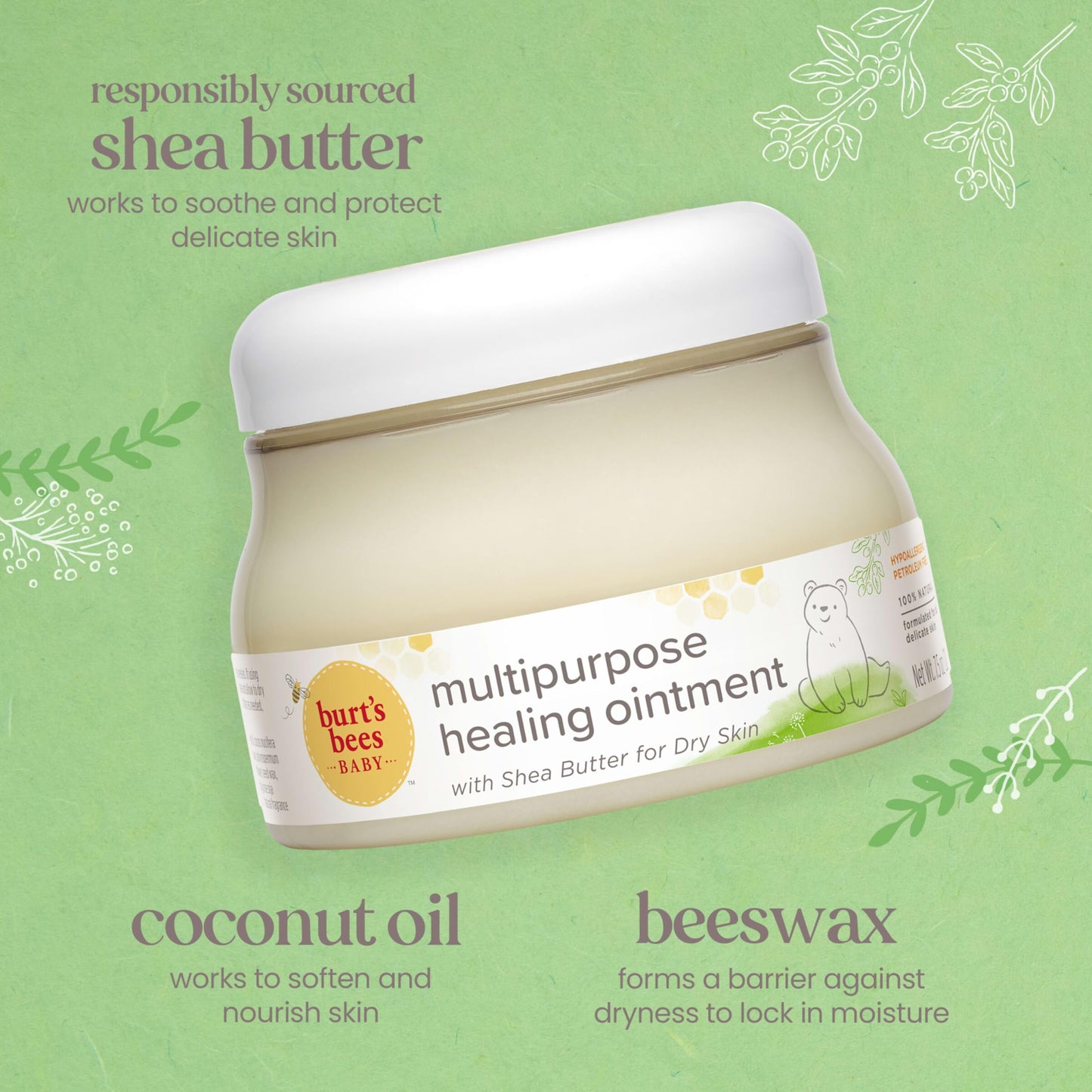 Burts Bees Baby Bee Multipurpose Ointment for Unisex Ointment 7.5 oz