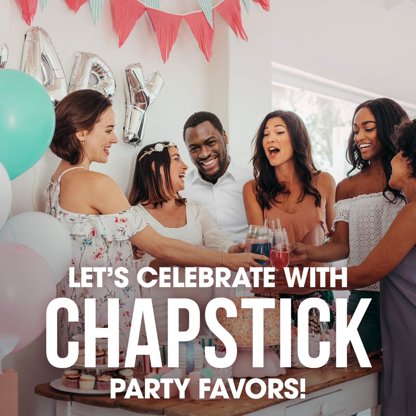 Chapstick Party Favor Lip Balm Gift Pack It’s a Baby 10 Sticks 0.15 oz Each