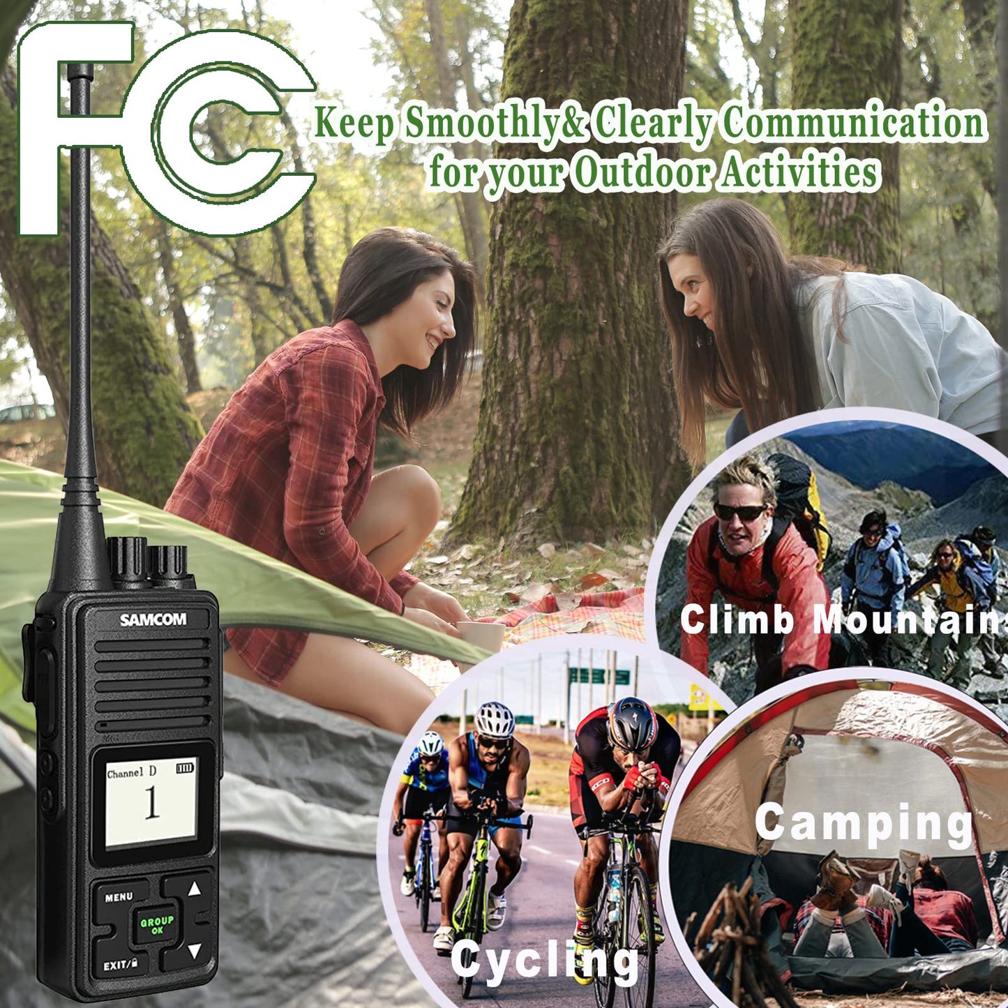 Radios Bidireccionales Recargables SAMCOM FPCN10A 3000mAh Batería de Polímero de Iones de Litio 3.7V