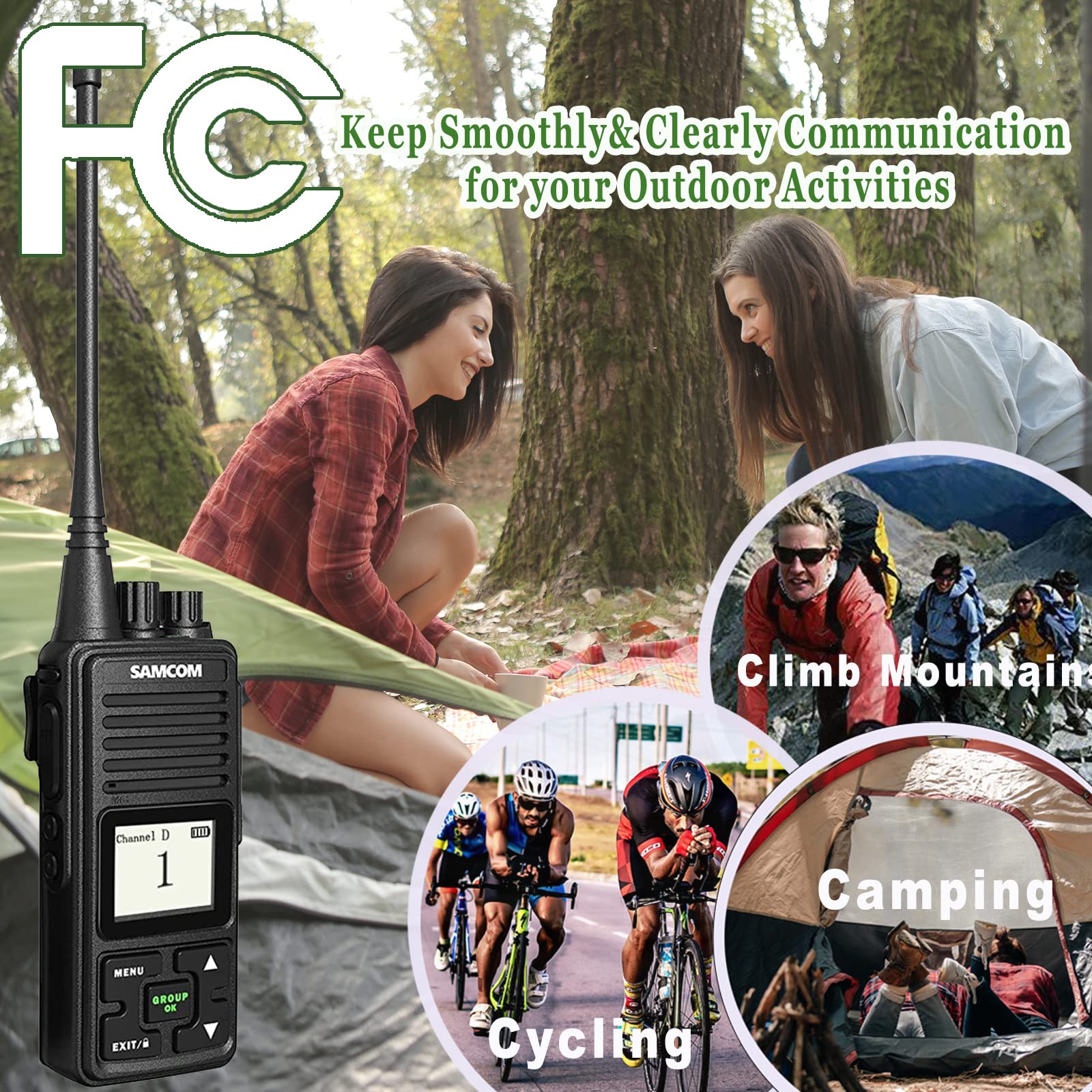 Radios Bidireccionales Recargables SAMCOM FPCN10A 3000mAh Batería de Polímero de Iones de Litio 3.7V