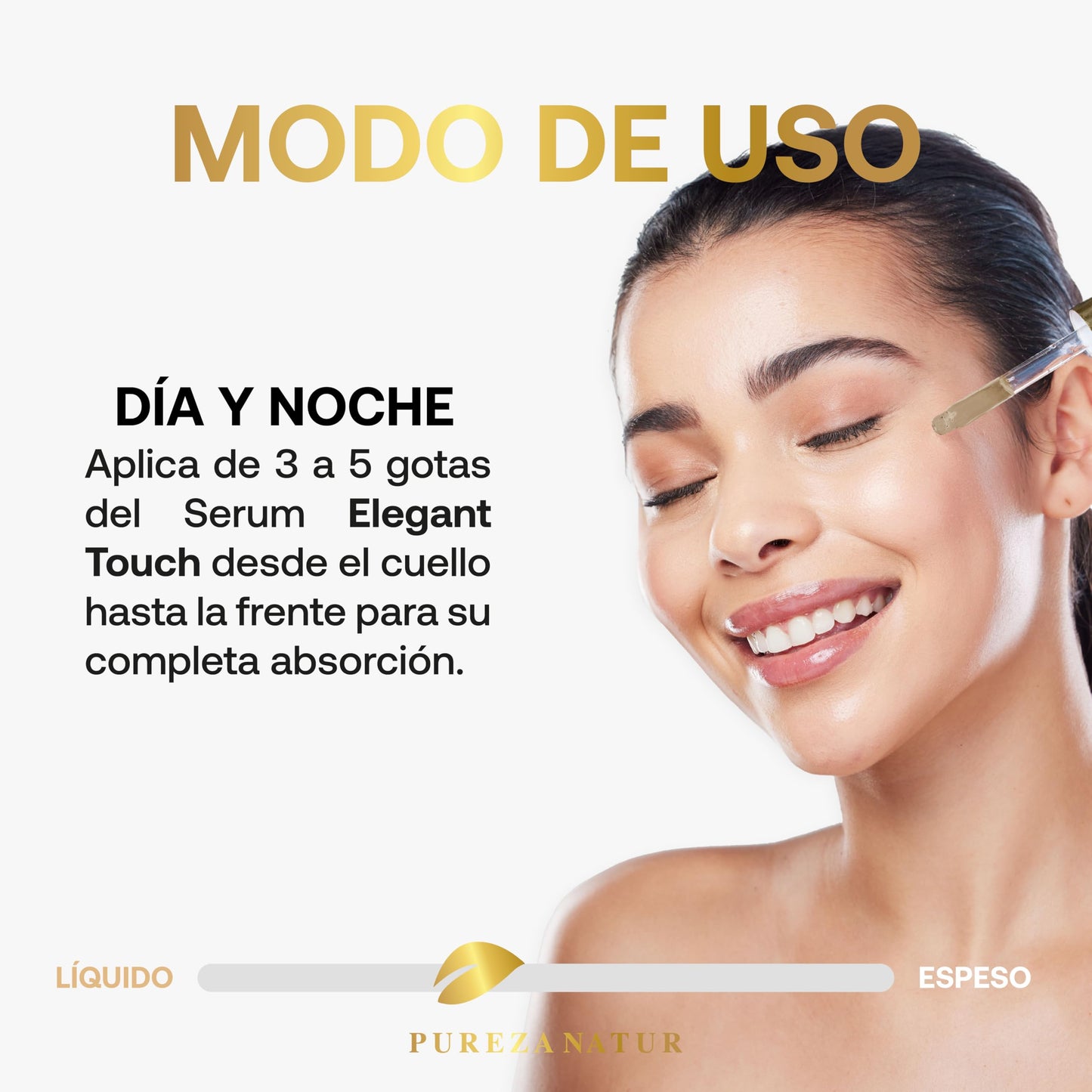 PUREZA NATUR Serum hidratante Ácido hialurónico + FPS 30 + Color Elegant touch 50ml (N2 Medium)