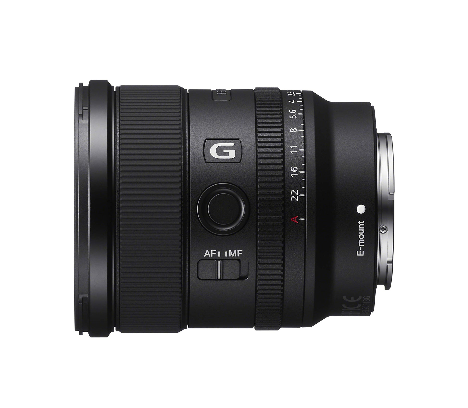 Sony FE 20mm F1.8 G Lente G de Gran Apertura de Marco Completo, Modelo SEL20F18G, Negro