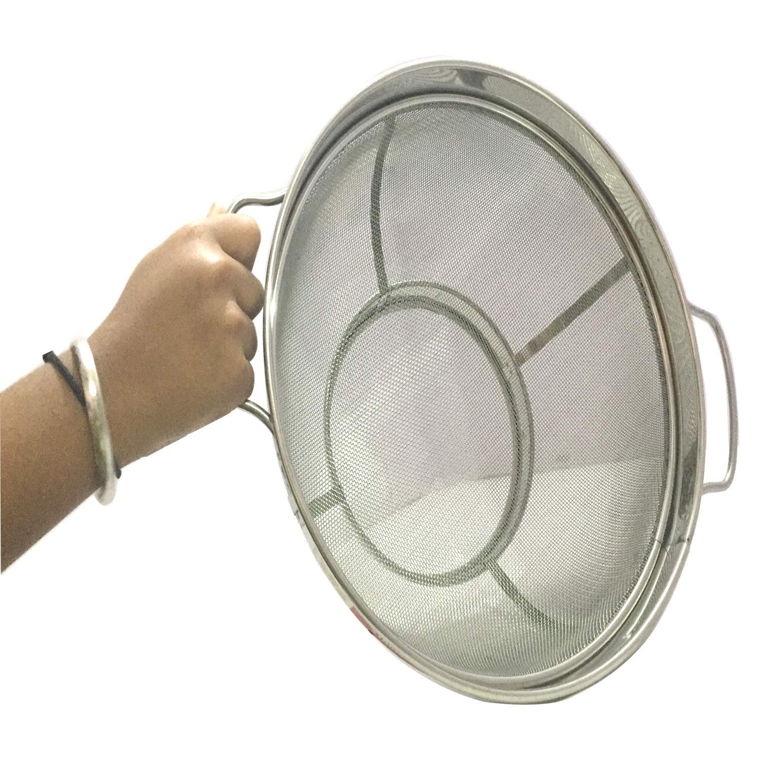 GD Colador Multiusos de Acero Inoxidable, Bowl de 9 Pulgadas de Longitud y Ancho, 4.5 Pulgadas de Altura