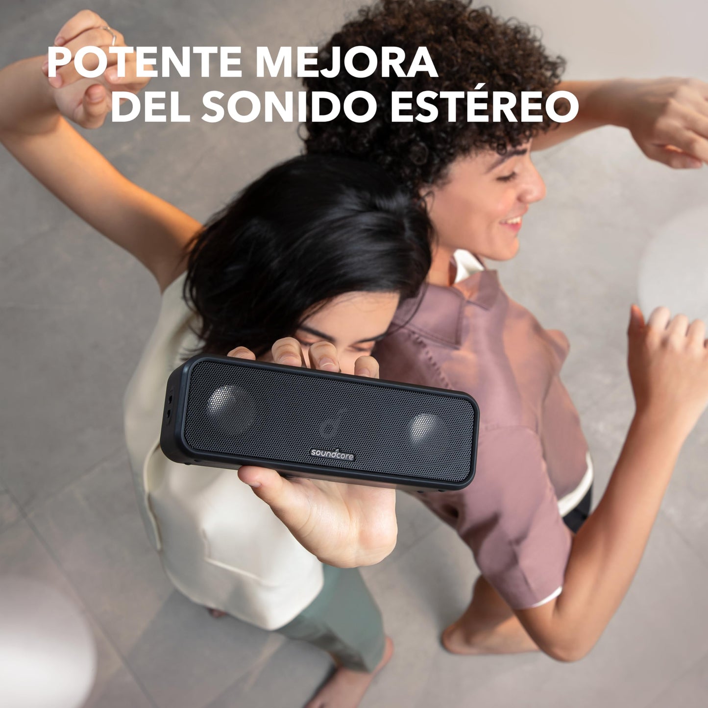 Soundcore by Anker 3 Bocinas Portátiles Bluetooth con Sonido Estéreo, Diafragmas de Titanio Puro, PartyCast, BassUp, 24h Reproducción, IPX7, App con Ecualizador Personalizado,Casa, Playa y Exterior
