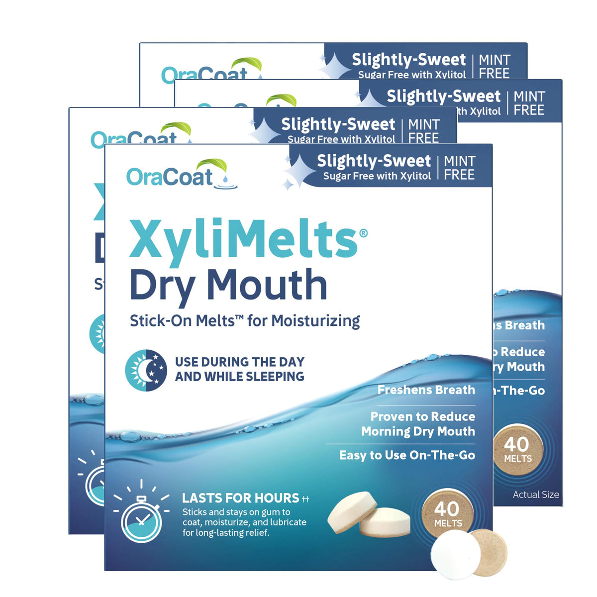 Discos Adherentes Orales Oracoat Xylimelts Dulce Suave