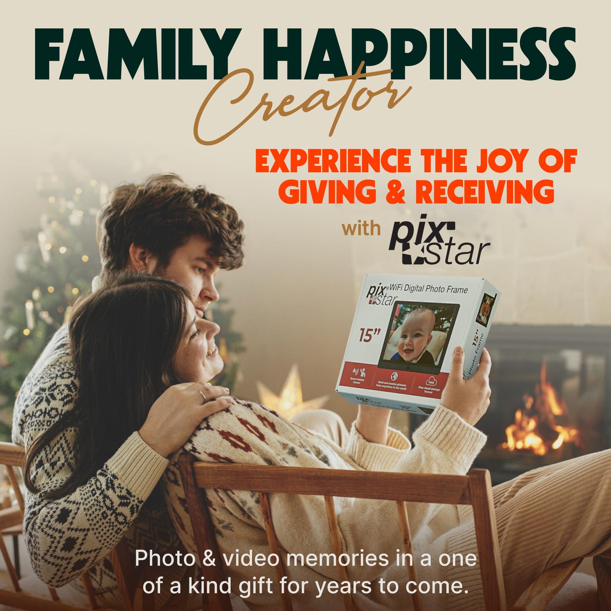 Marco de Fotos Digital Pix-Star XD WiFi 38,1 cm