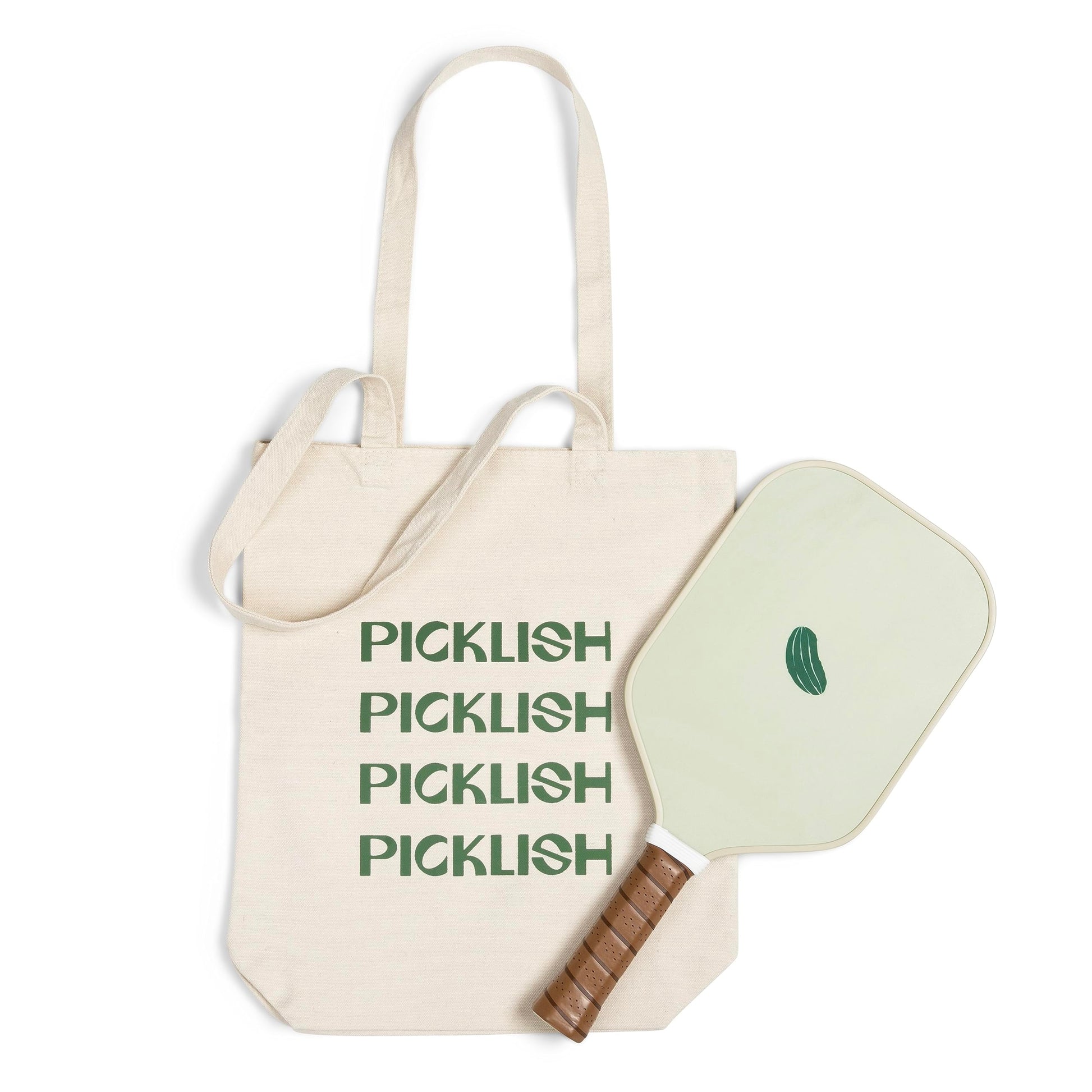 Paleta de Pickleball Picklish Verde Fibra de Vidrio Mango Extendido de 11 mm para Mujer
