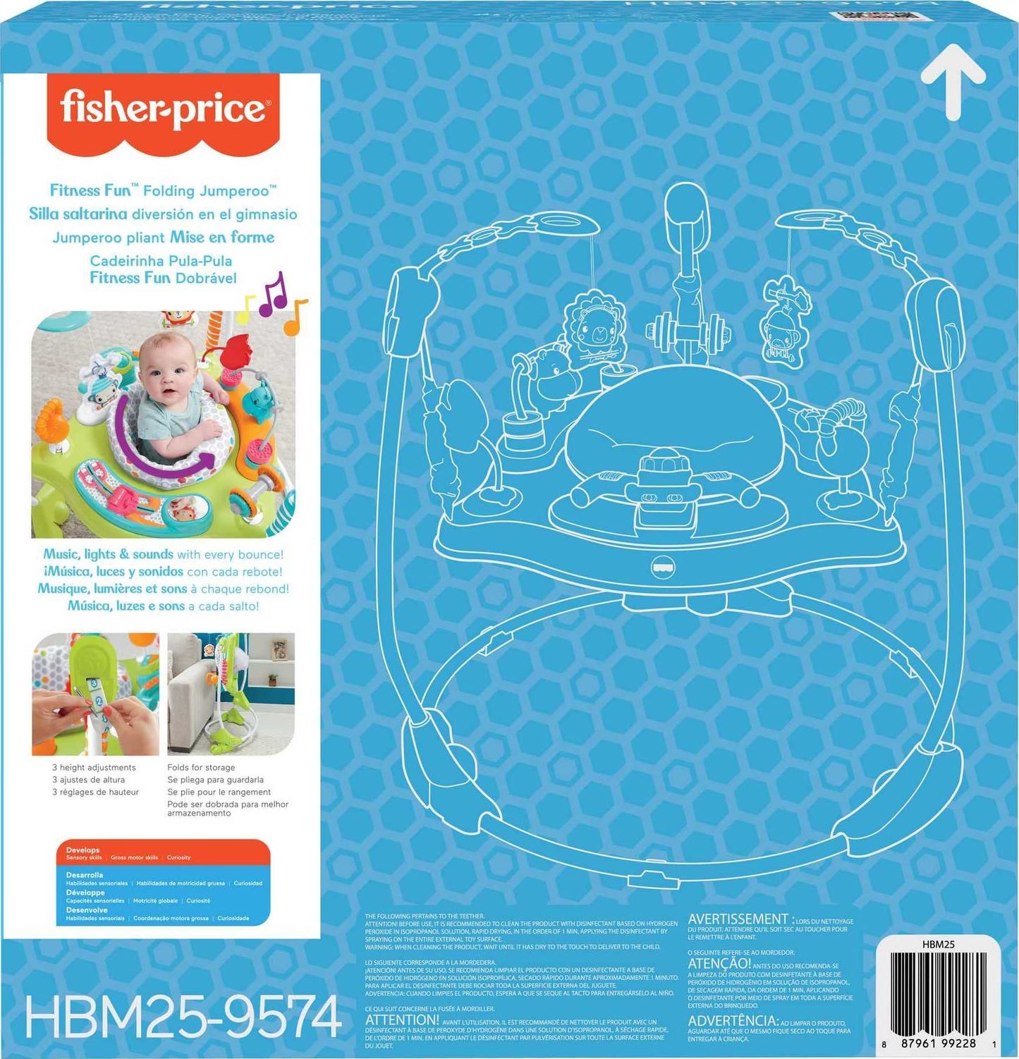 Silla Saltarina Fisher-Price Diversión En El Gimnasio para Bebés