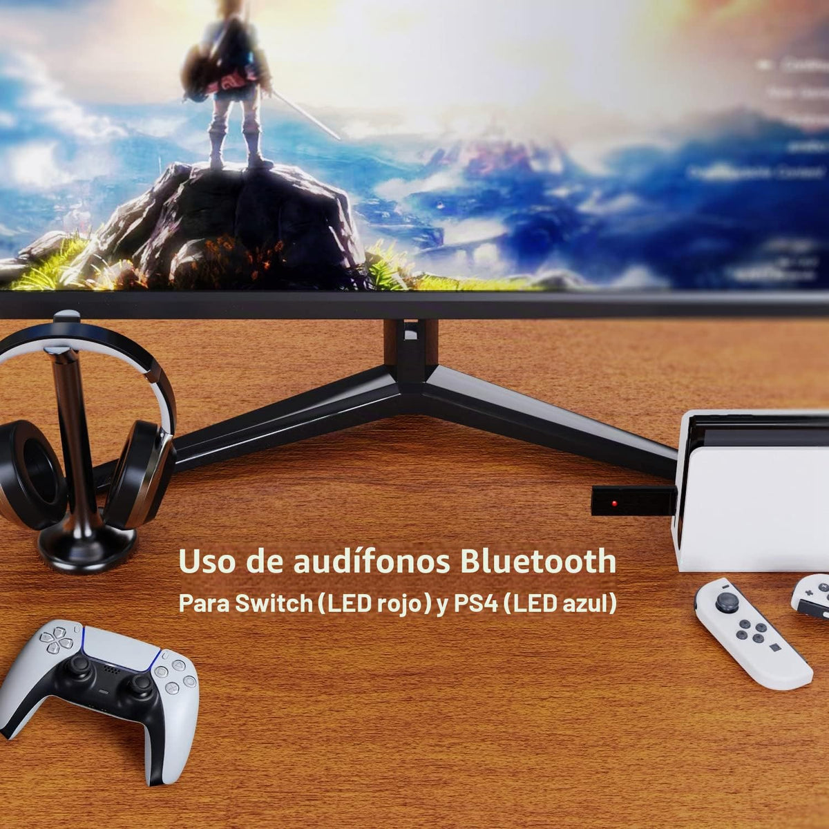 Adaptador USB Inalámbrico Mcbazel Mayflash Magic-S Pro 2 Bluetooth para PS4, Switch, Windows, macOS, Raspberry Pi Compatible con Xbox Series X/S, Xbox One, PS5 y Más