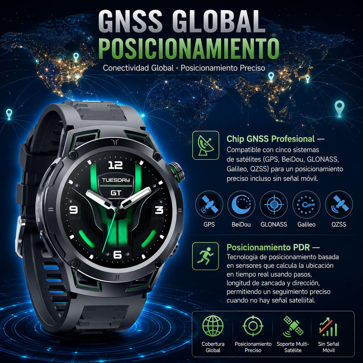 Smartwatch Infinix Pro AMOLED IP68 para Hombre