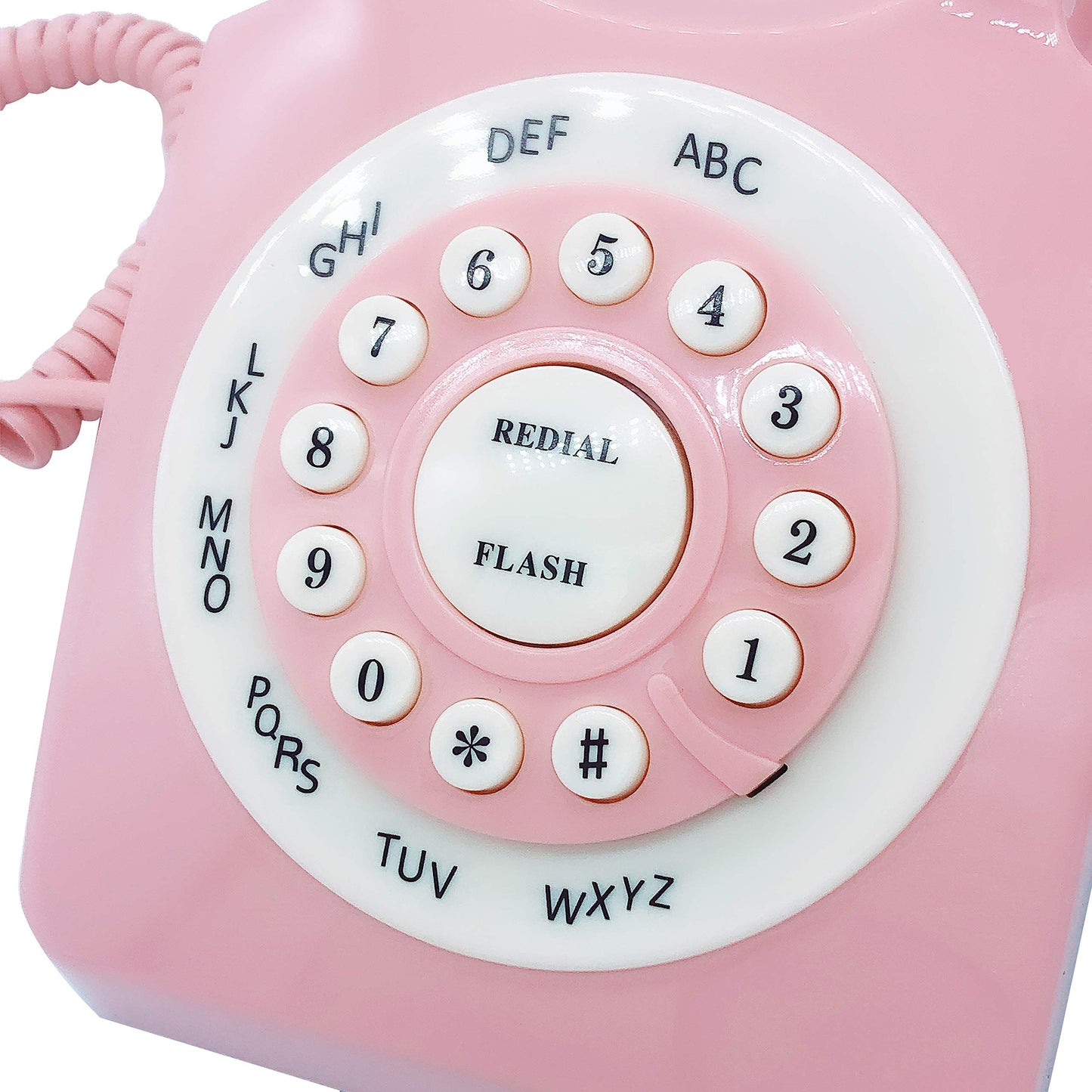 TelPal - Teléfono fijo con cable, clásico clásico y antiguo, para el hogar y la oficina, teléfono con cable, regalo para personas mayores