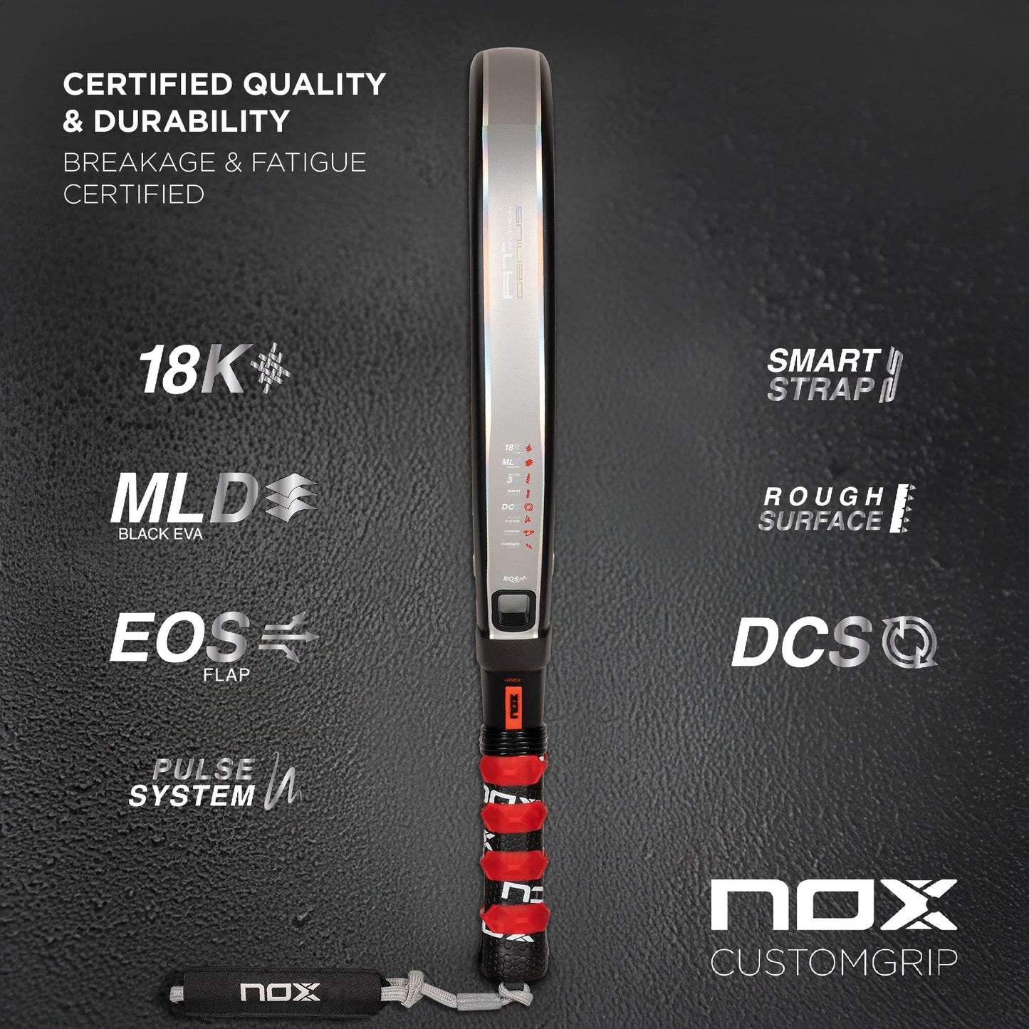 Pala NOX AT10 Genius 18K Attack 2024 Agustin Tapia