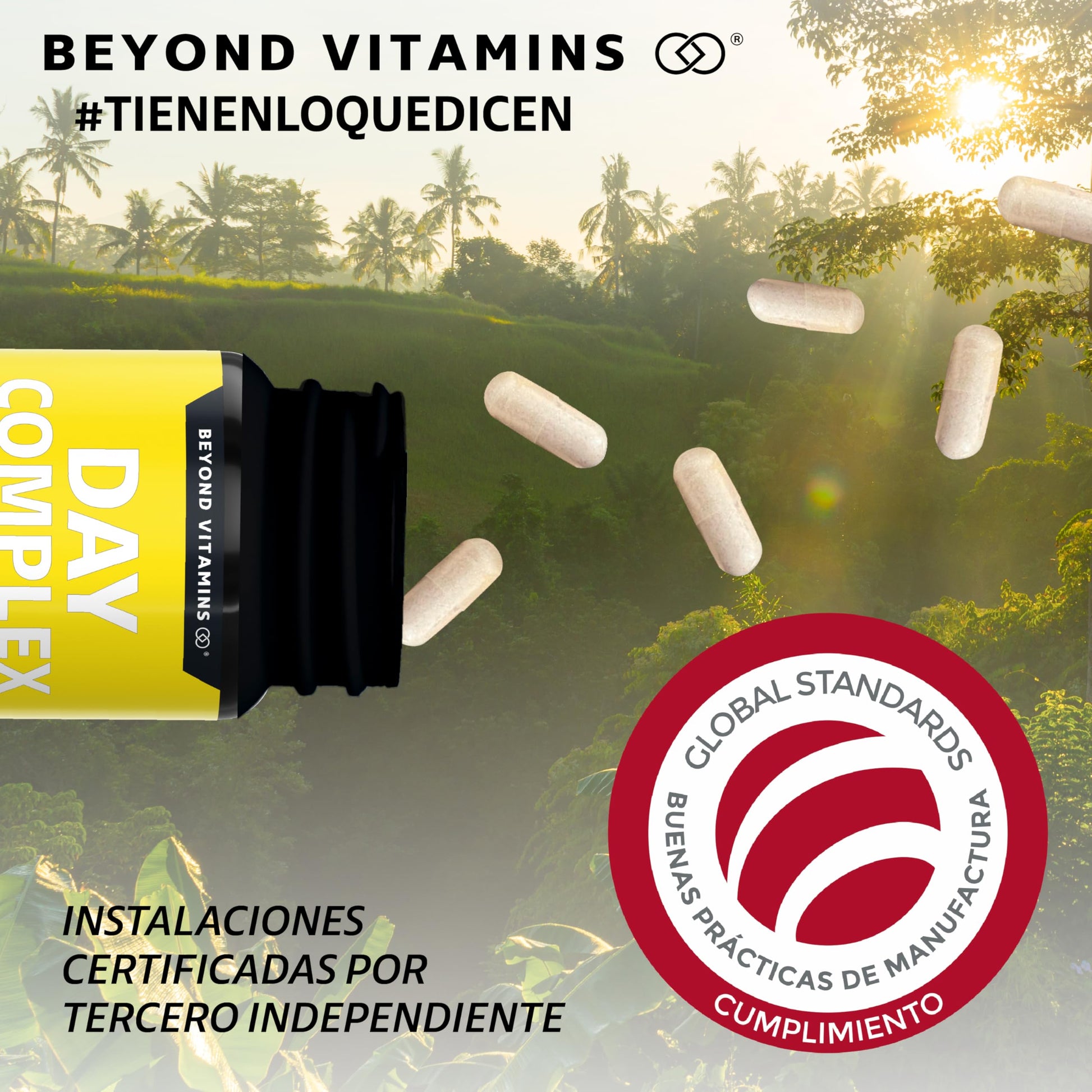 Suplemento Nootrópico Day Complex con Vitaminas y Minerales Sin Azúcar en Cápsulas
