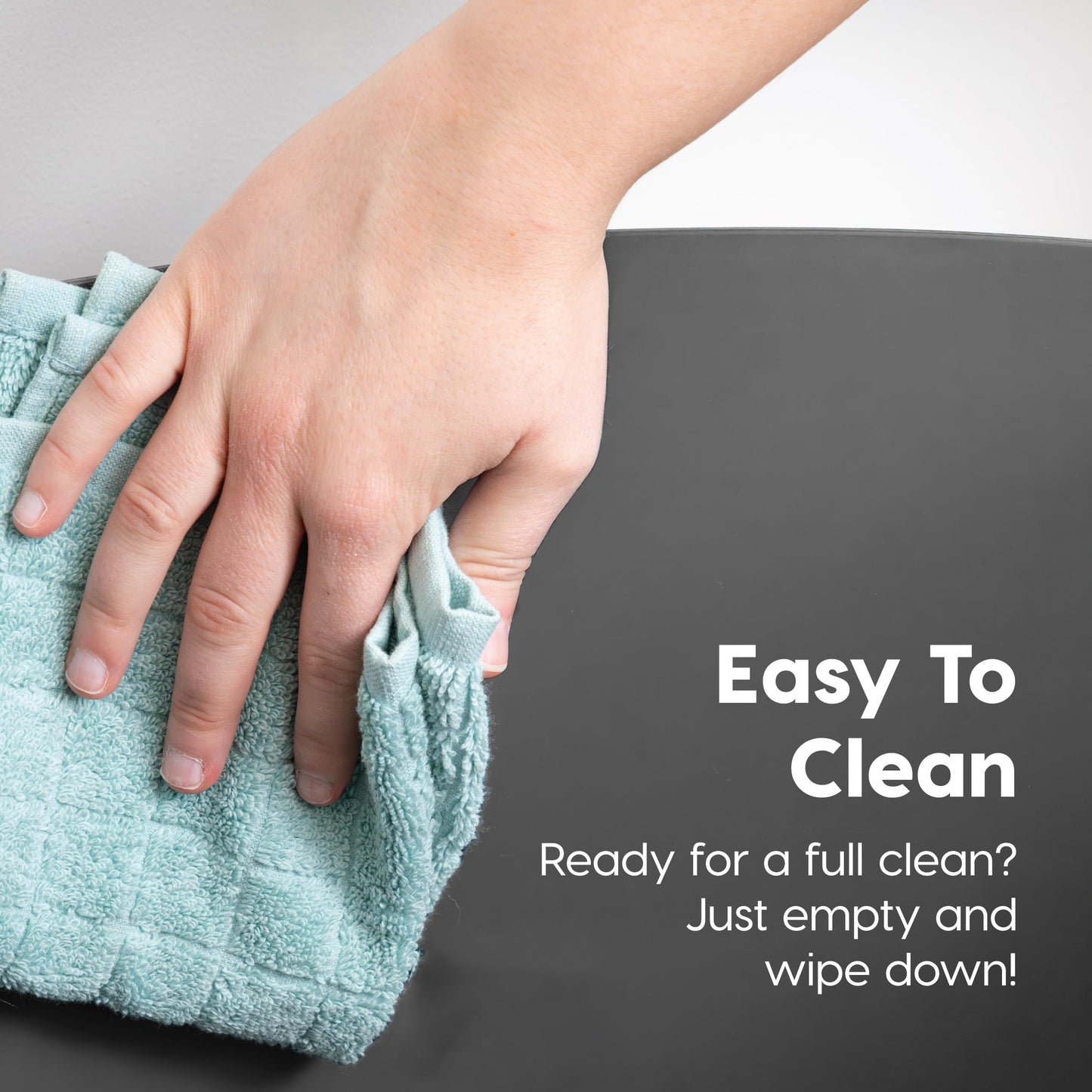 Arenero para Gatos IRIS USA Gris Oscuro Blanco con Entrada Superior