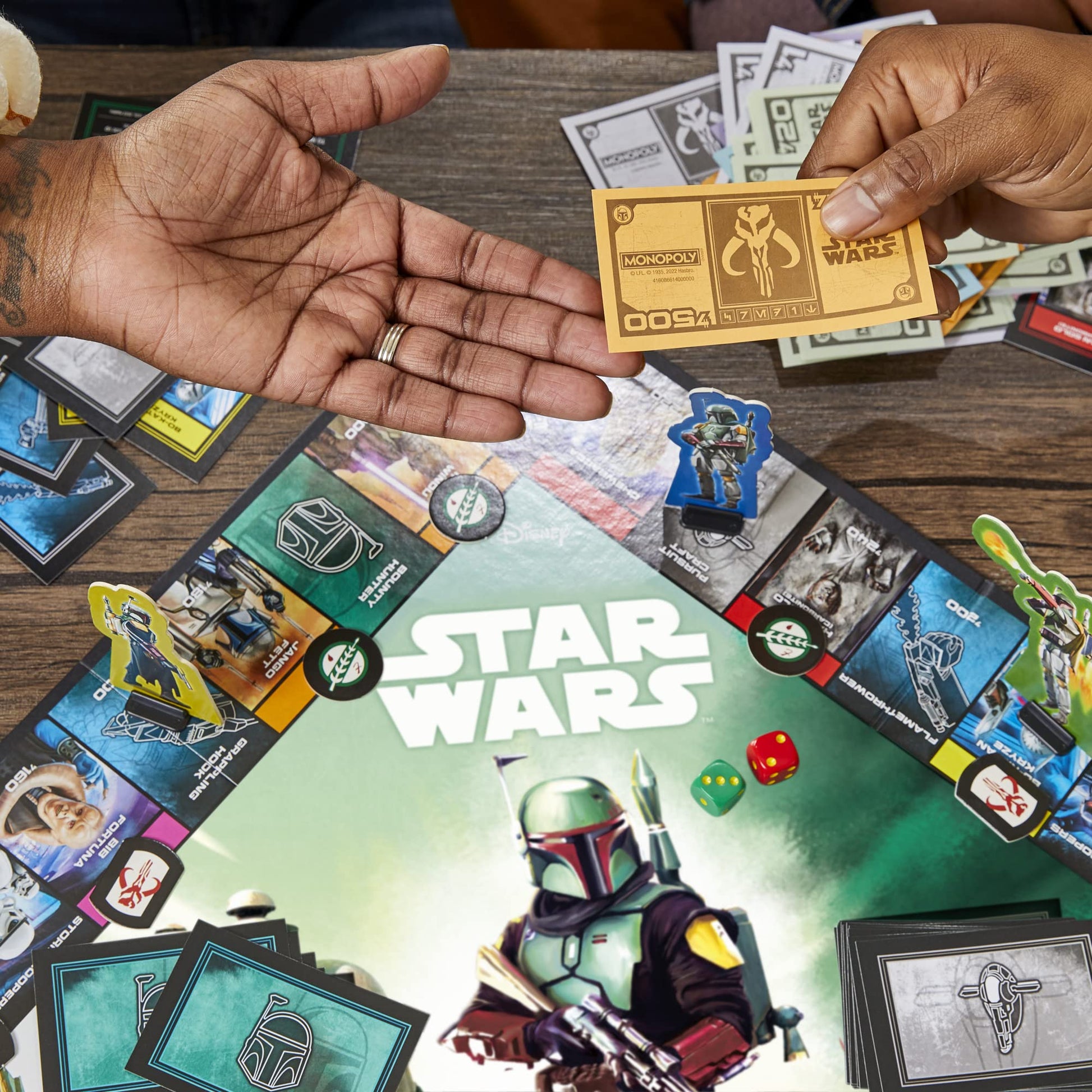 Hasbro Gaming Monopoly: Star Wars Boba Fett Edition Juego de Mesa para 4 Jugadores, a Partir de 8 años