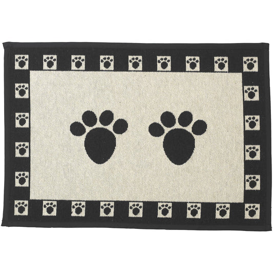 Mantel Individual PetRageous Natural Negro para Mascota 13x19 Pulgadas