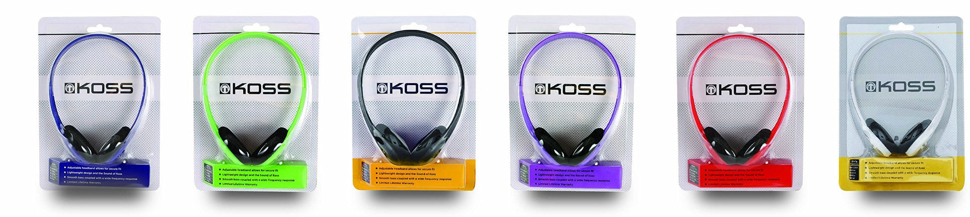 Koss KPH7G Portable On-Ear Headphone with Adjustable Headband - Green
