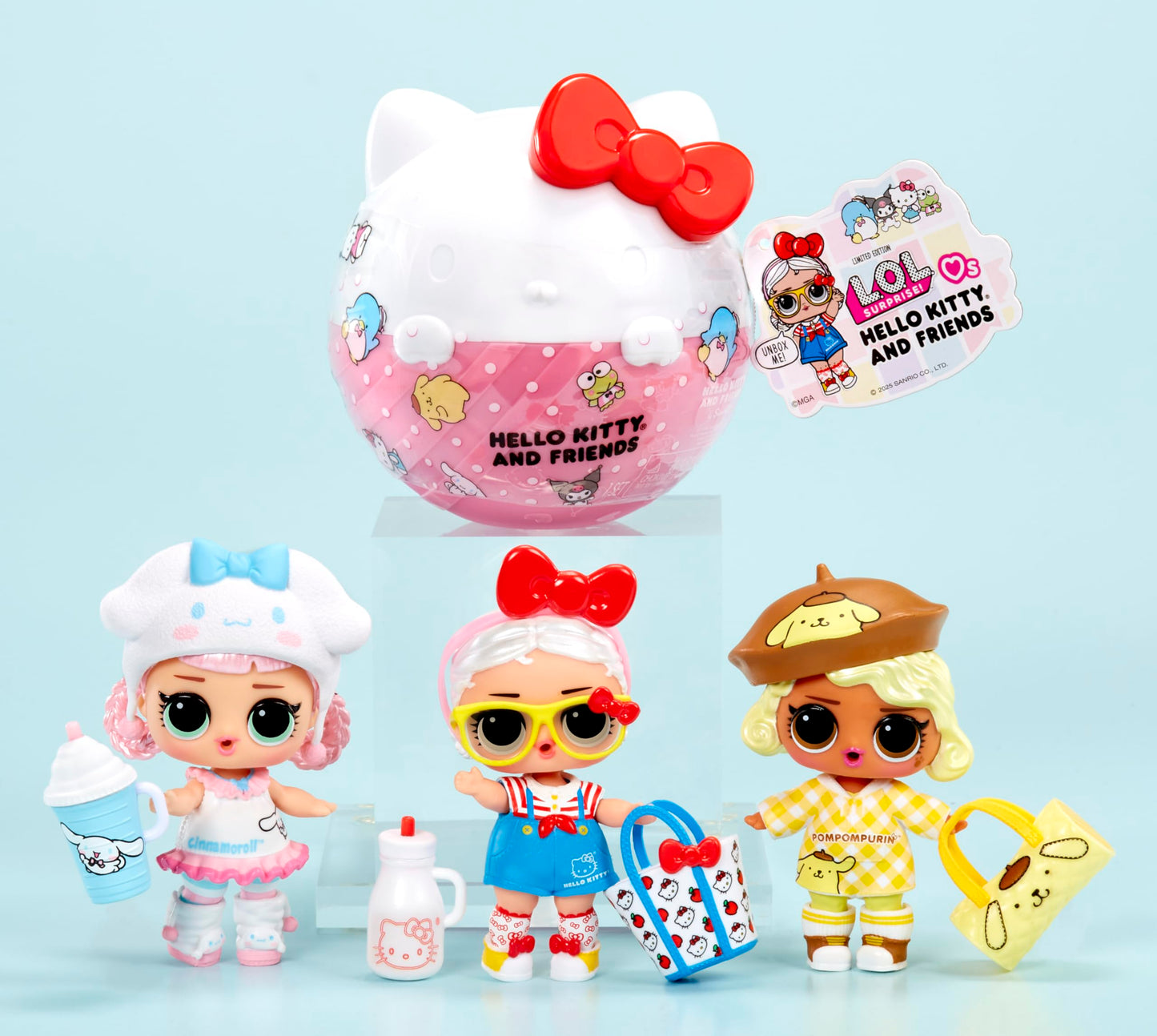 L.O.L. Surprise! Loves Hello Kitty and Friends - 1 muñeca con 7 sorpresas, Surtido Aleatorio, 8 peques de edición Limitada para coleccionar, Regalo Ideal para niños Mayores de 4 años