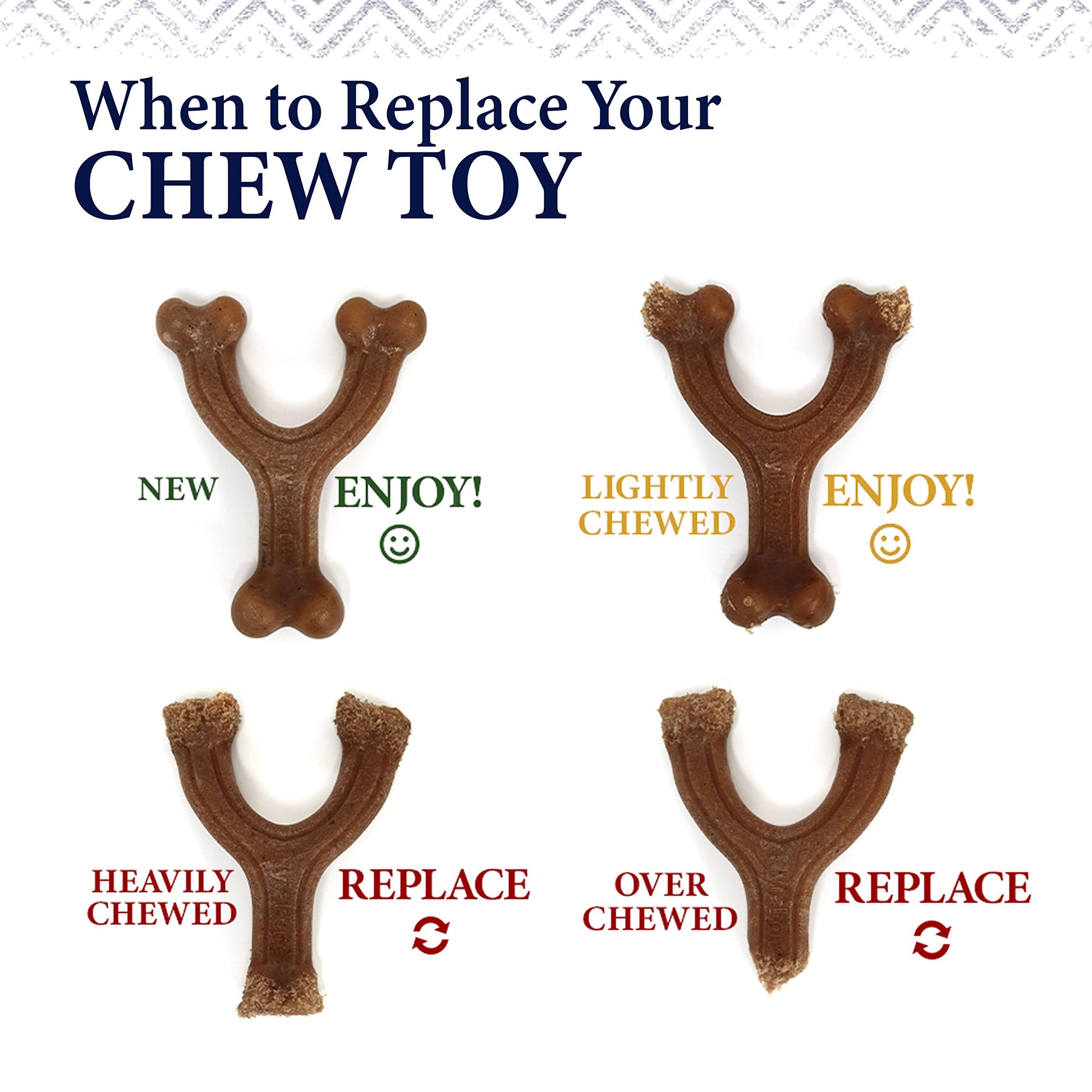 Juguete para Perro Nylabone Hueso de Horquilla Gourmet Grande/Gigante