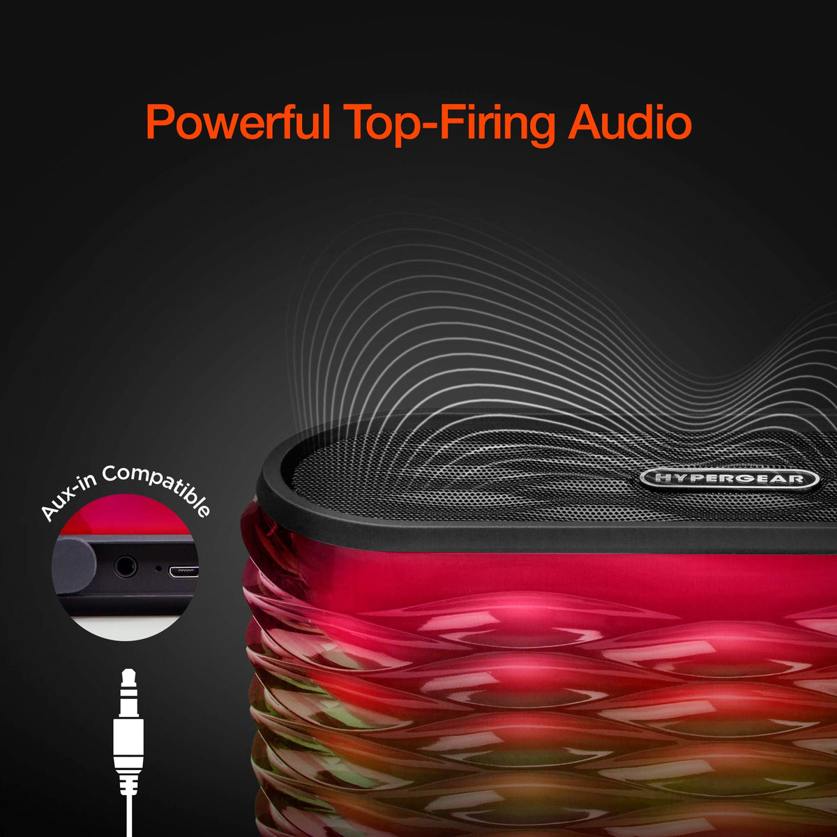 Altavoz Bluetooth Inalámbrico Portátil con Micrófono y Luces LED Impulsadas por Ritmo para Hogar y Exteriores