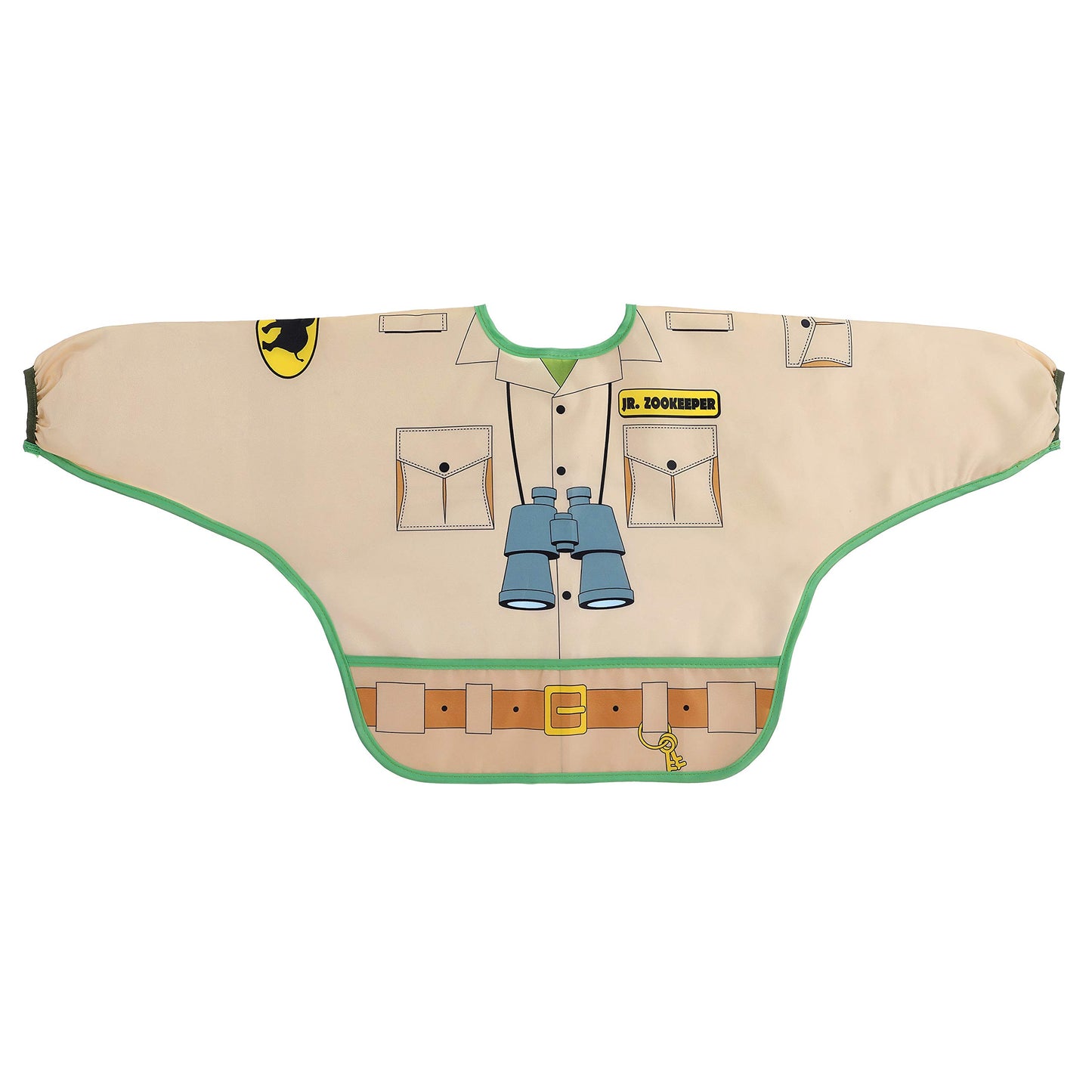 Dreambaby Baberos de personajes: Doctor y Cuidador de Zoológico, 2 piezas, Manga larga, Plástico impermeable fácil de limpiar, con bolsillo, ideal para comer o pintar, niños de 1 a 4 años