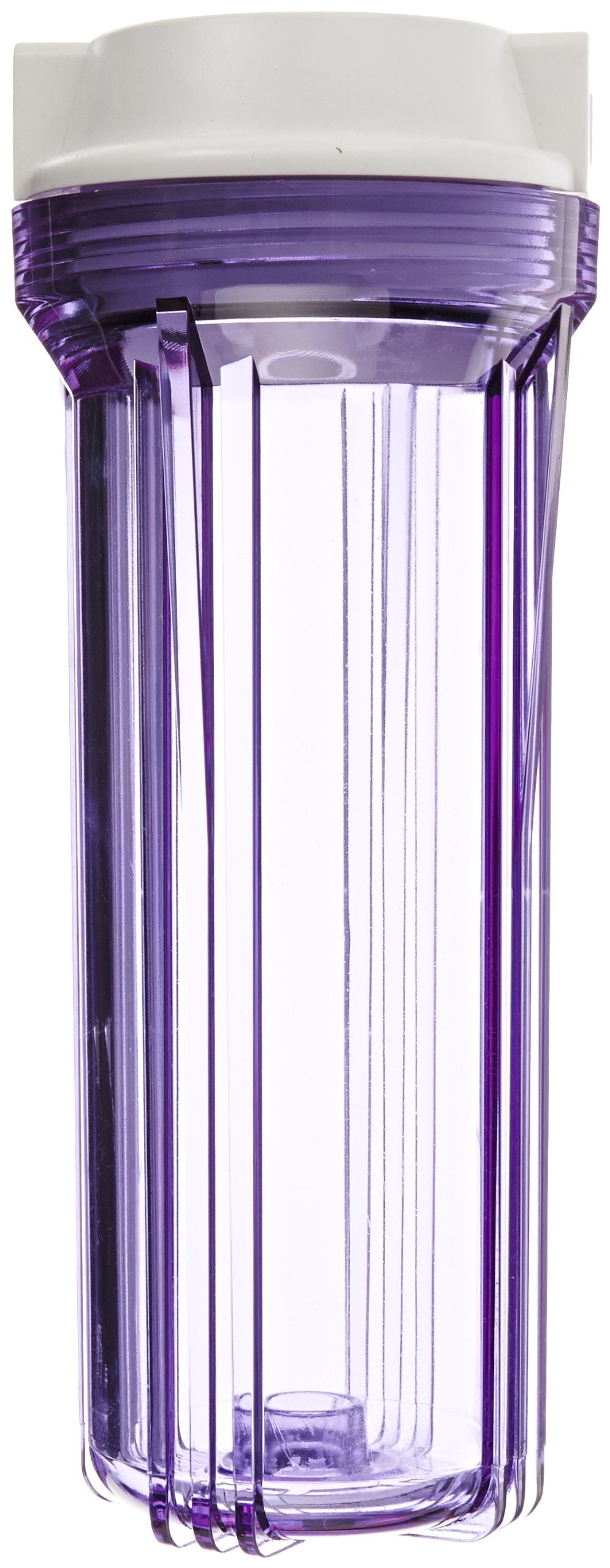 Filtro de Agua Hydronix Transparente Tapa Blanca 10" 1/2"