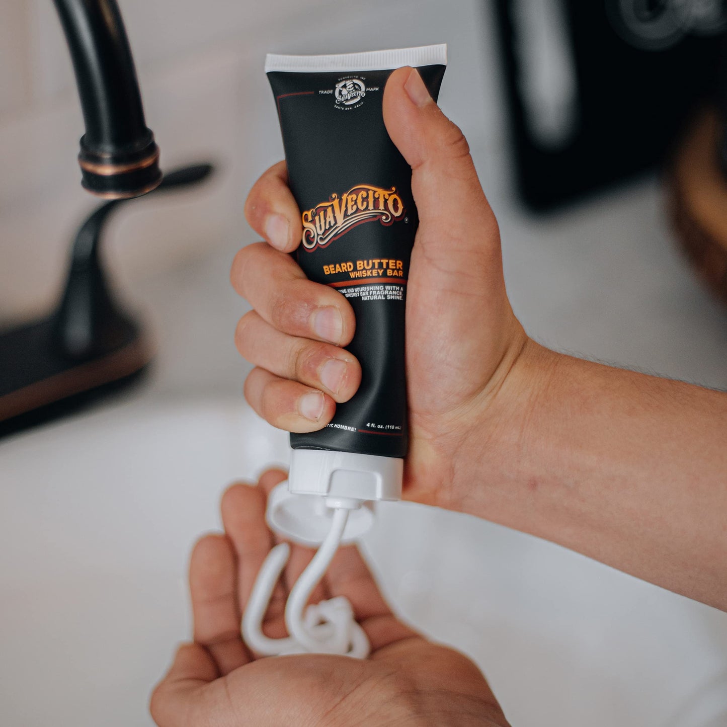 Beard Butter - Whiskey Bar by Suavecito for Men - 4 oz Cream
