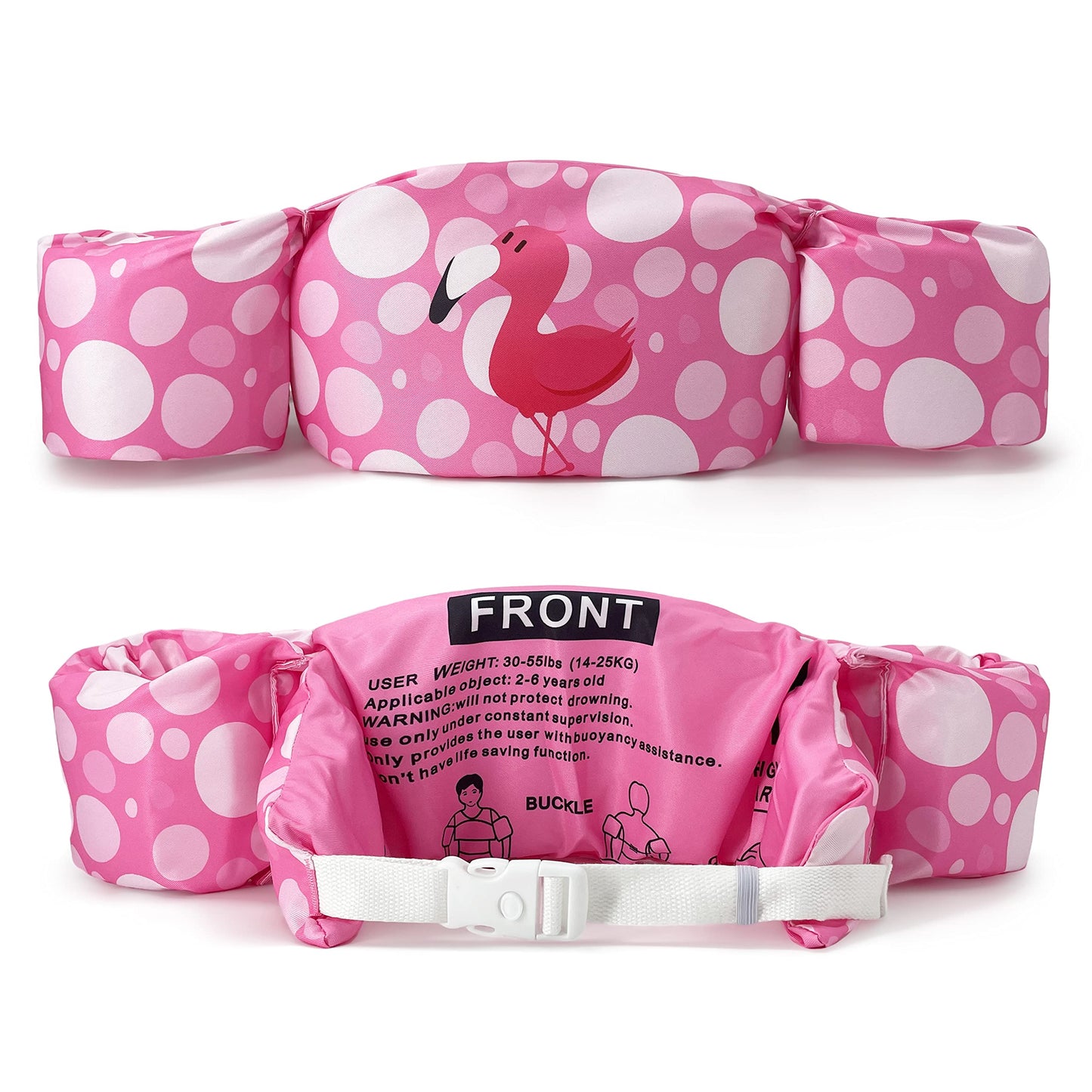 Chaleco Flotante Silfrae Rosado Flamingo para Natación (30 a 50 Libras)