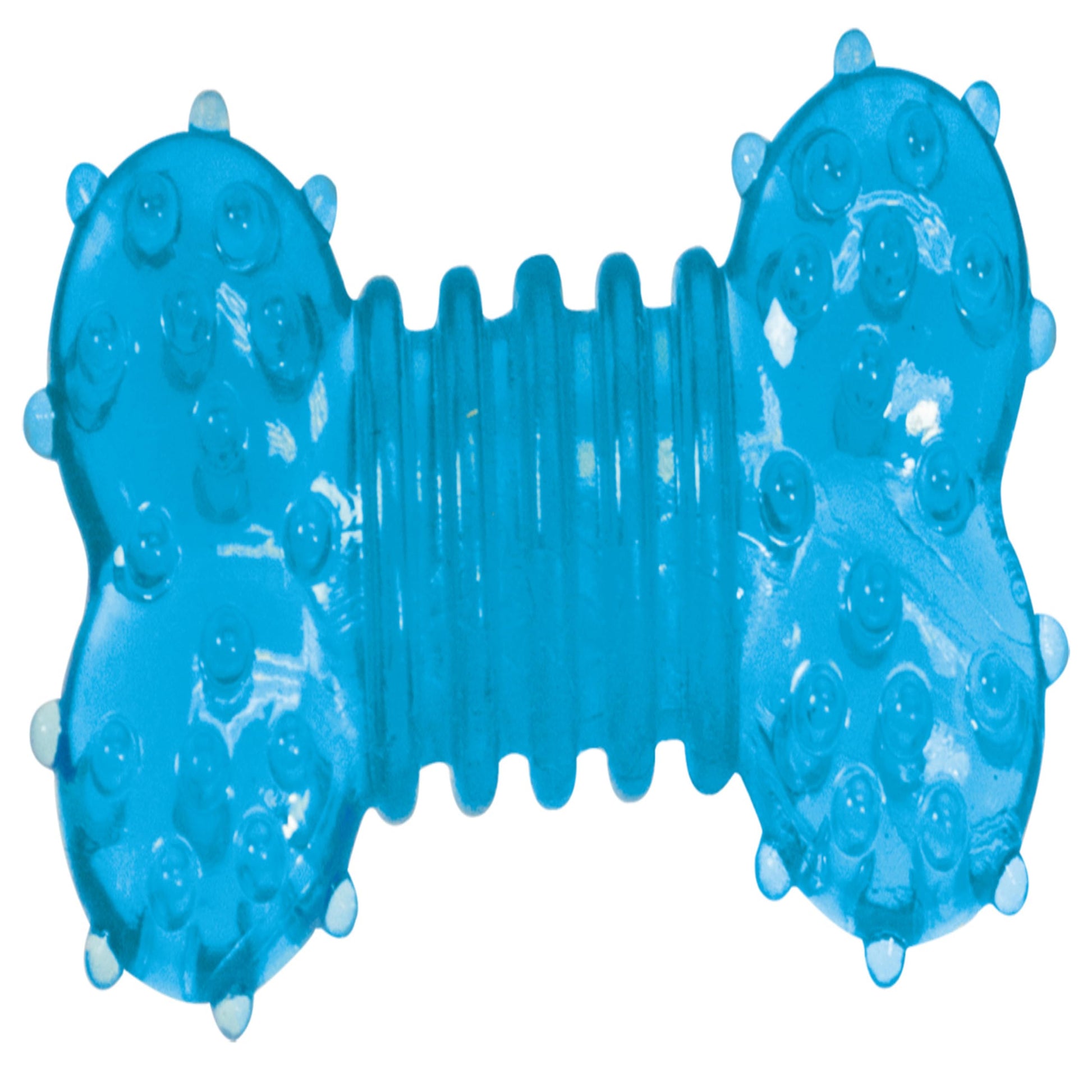 Juguetes Masticables Petstages Mini Orka Azul Paquete de Hueso y Mancuernas para Perros