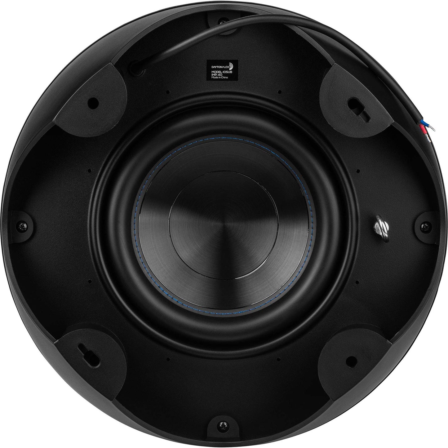 Dayton Audio IOSUB - Subwoofer IP66 de 10 pulgadas de 150 vatios RMS a 4 ohmios de impedancia - Altavoz duradero resistente a la intemperie para interiores y exteriores