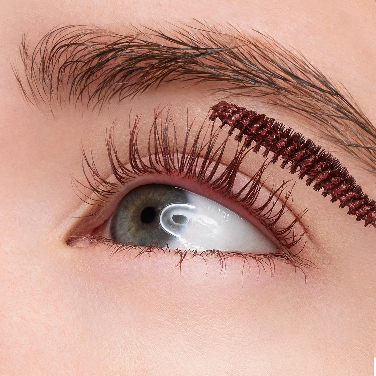 COSNORI Máscara De Pestañas Perfect Setting Waterproof Long&Curl 06 Urban Red – Larga Duración, Efecto Difuminado - Máscara De Pestañas Burdeos - Coreana, Resistente Al Agua, Pestañas Largas,