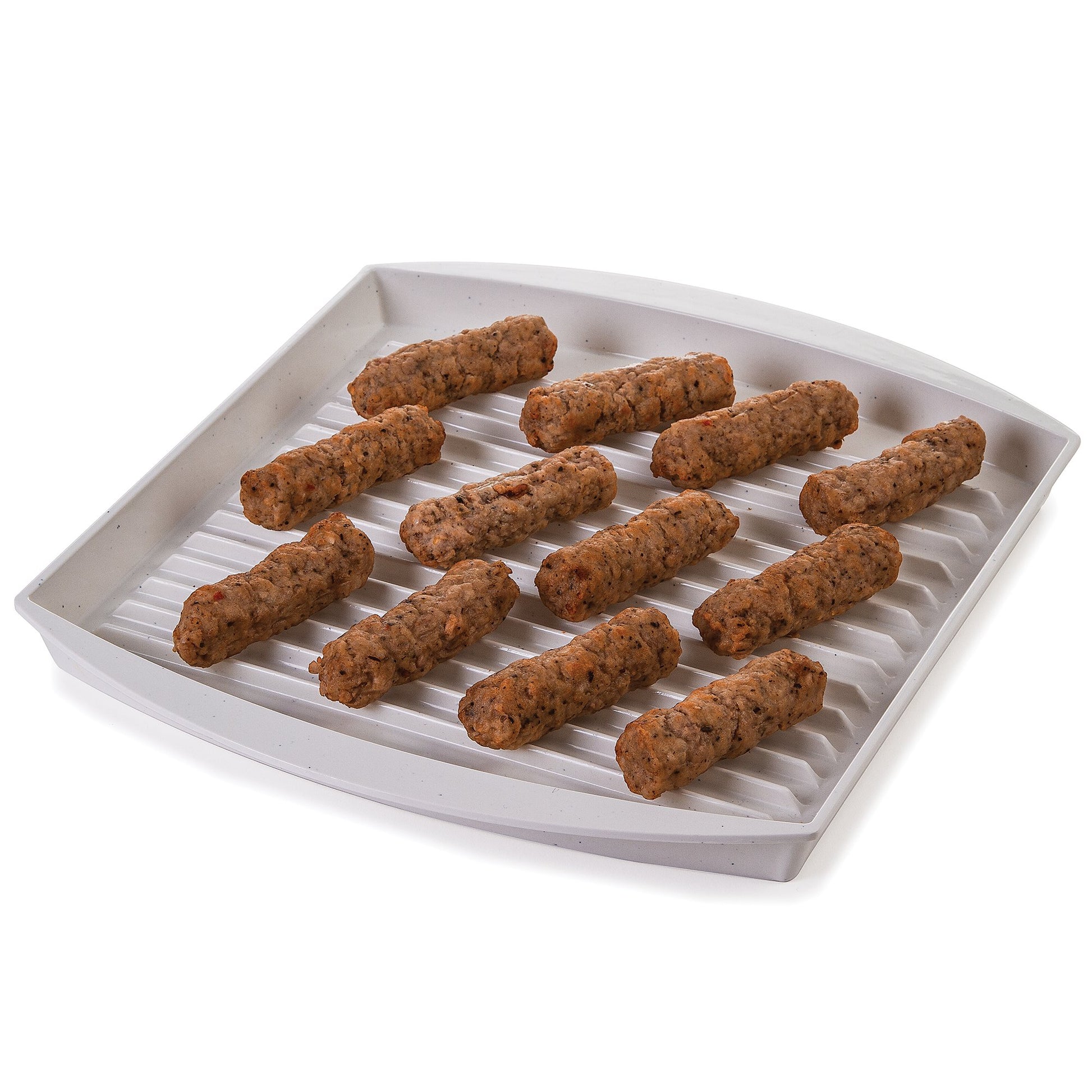 Asador de Tocino Progressive Prep Solutions Rojo con Tapa para Microondas