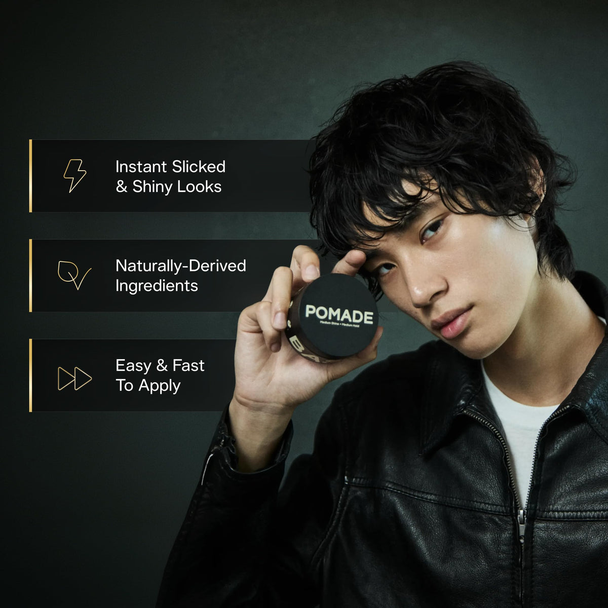 BASED BODYWORKS Pomada Para Hombres Cuidado Capilar De Calidad Con Fijación Media Brillo Y Fragancia Naturales Fácil De Aplicar Y Excelente Para Todo Tipo De Cabello Pomada Hidratante Y Nutr